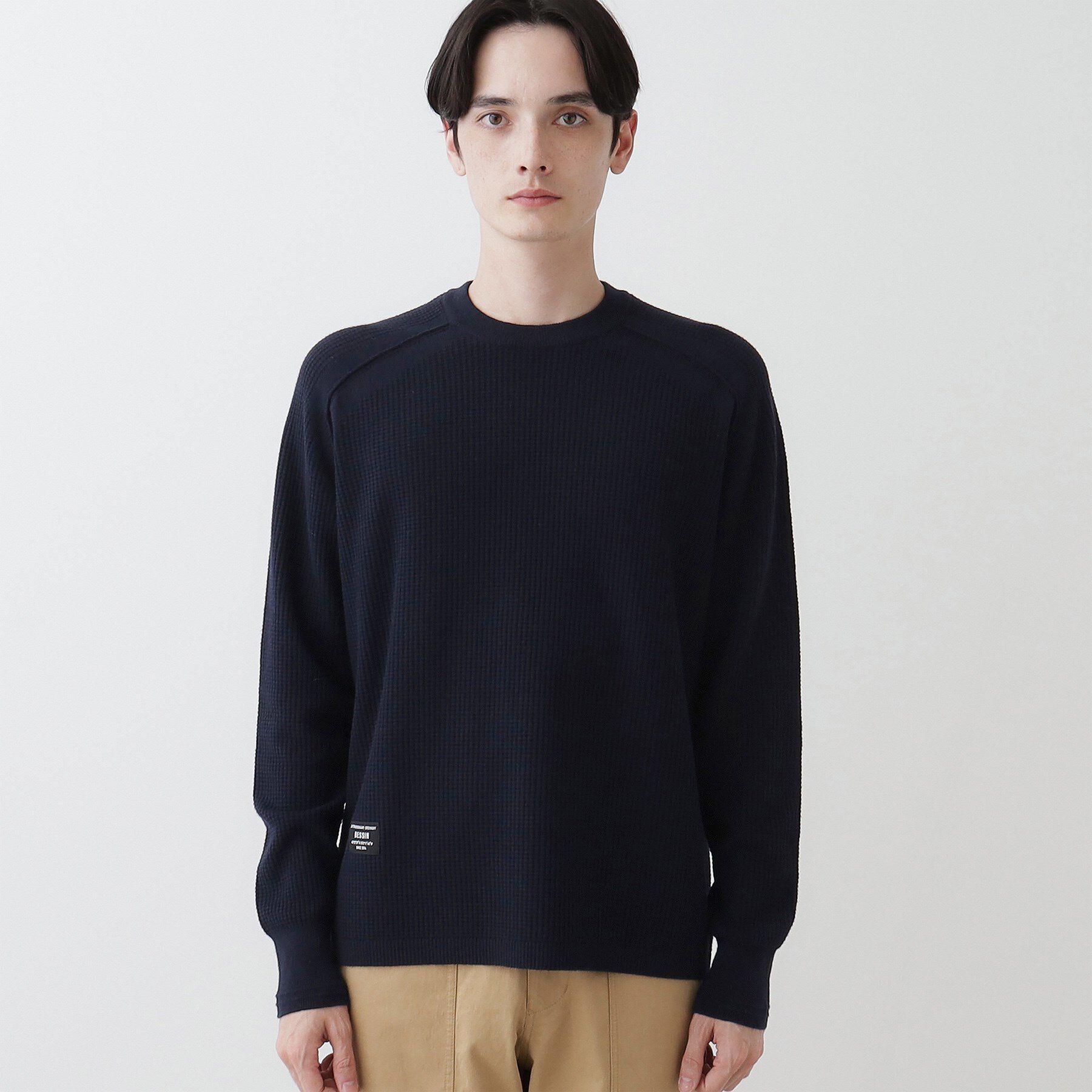 Dessin「【洗える】コットンカシミヤワッフルプルオーバー」|ニット・セーター|