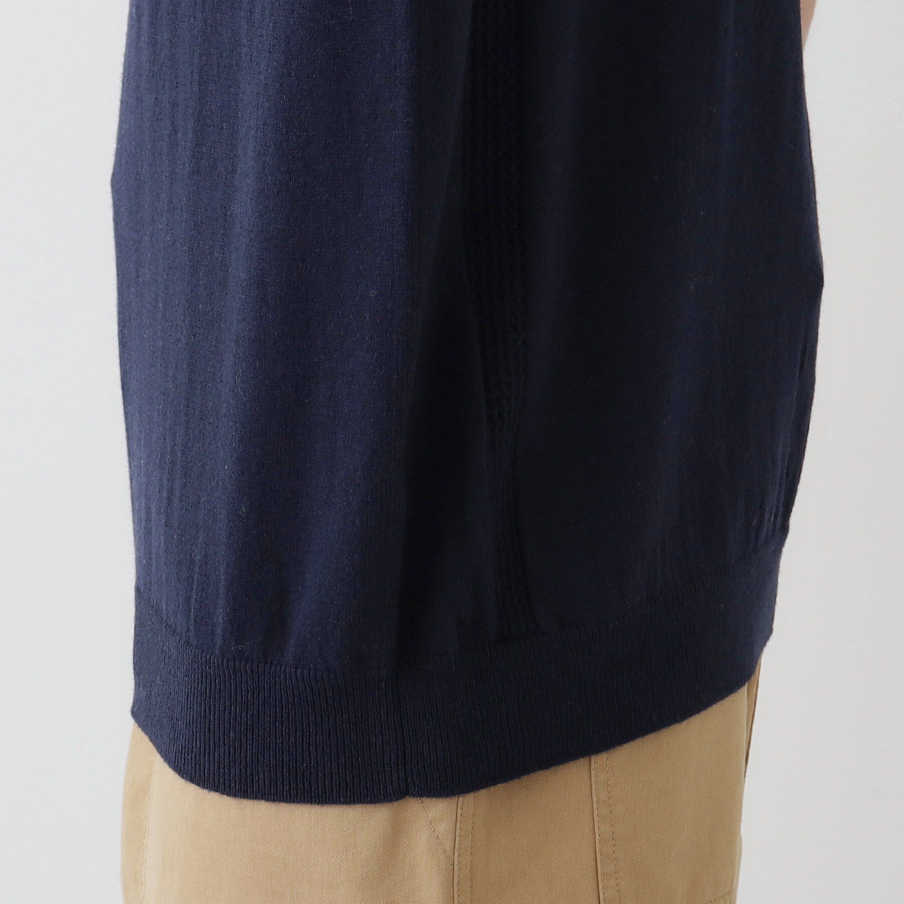 Dessin「【洗える】襟付き半袖ニット」|ニット・セーター|