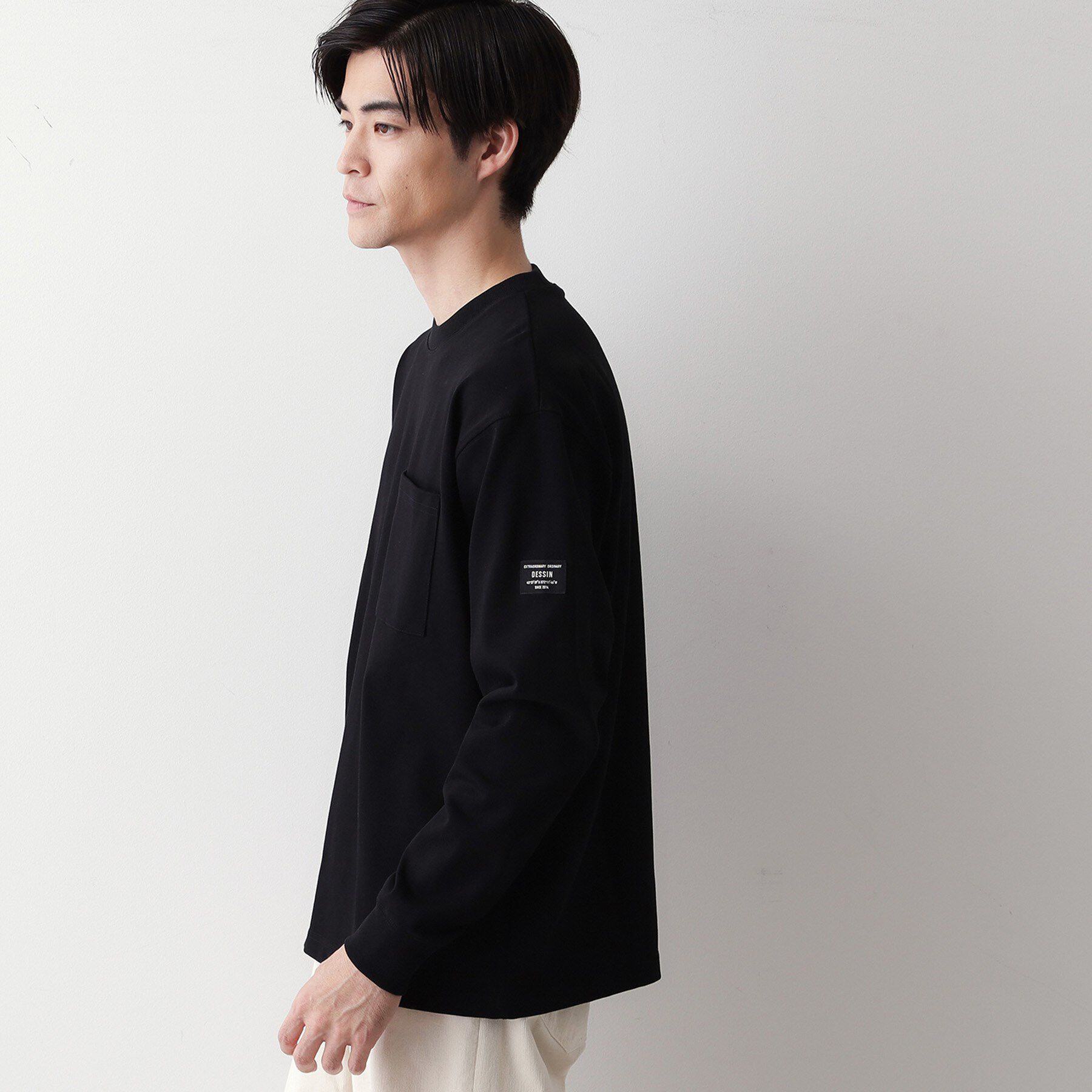 Dessin「【洗える】ヘビー天竺ロンT」|Tシャツ・カットソー|