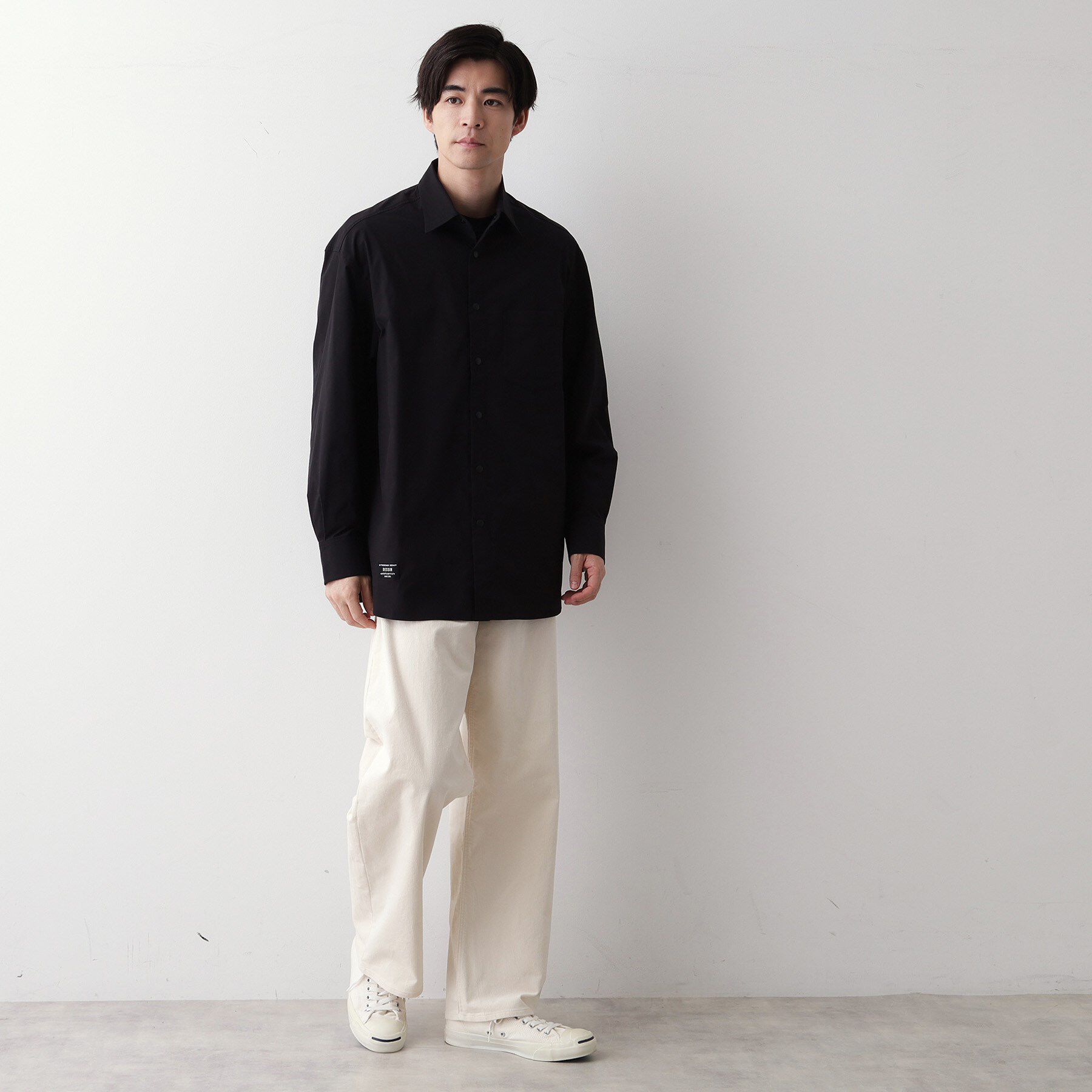 Dessin「【撥水・洗える】プラドットボタンシャツ」|シャツ・ブラウス|