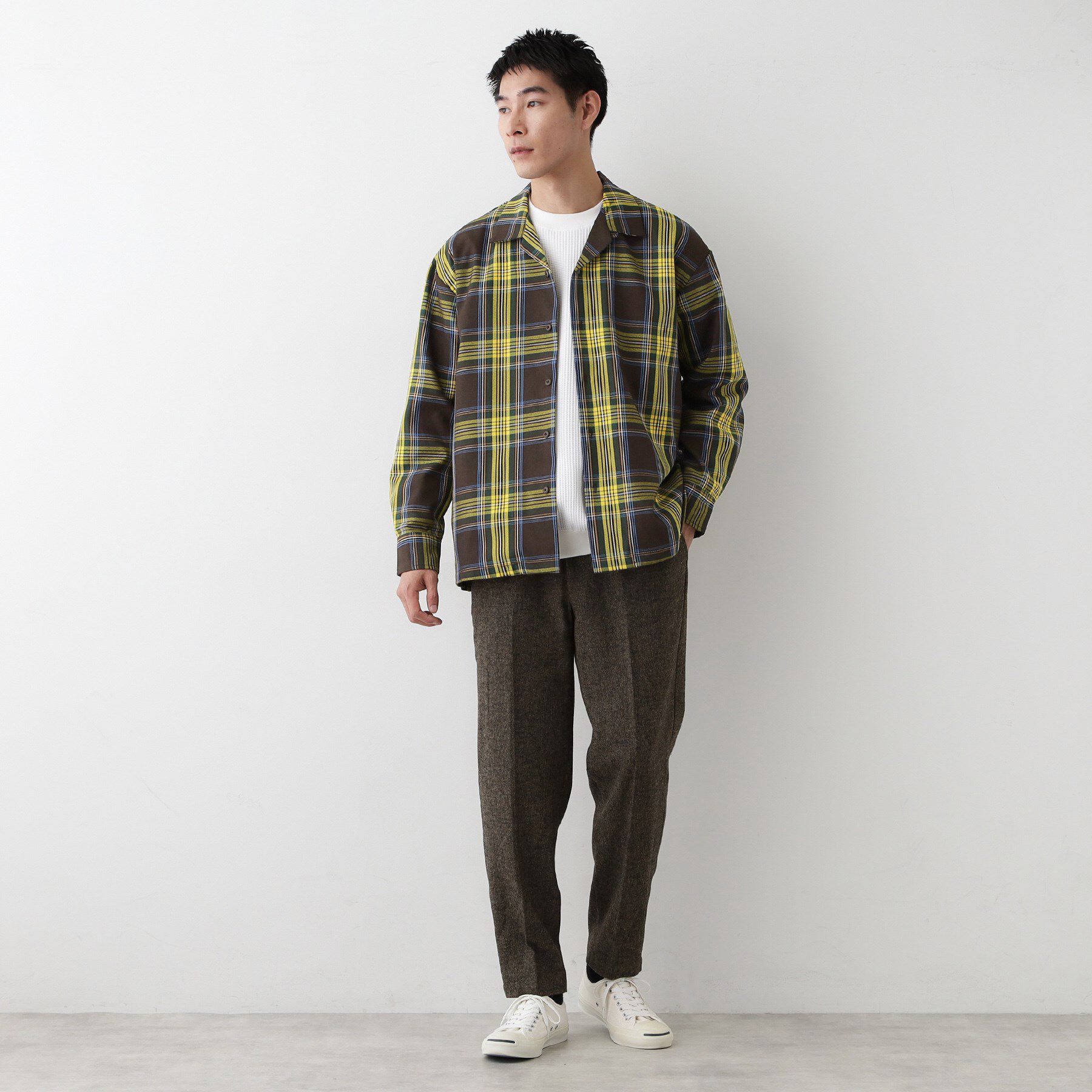 Dessin「【洗える】チェック柄シャツ」|シャツ・ブラウス|