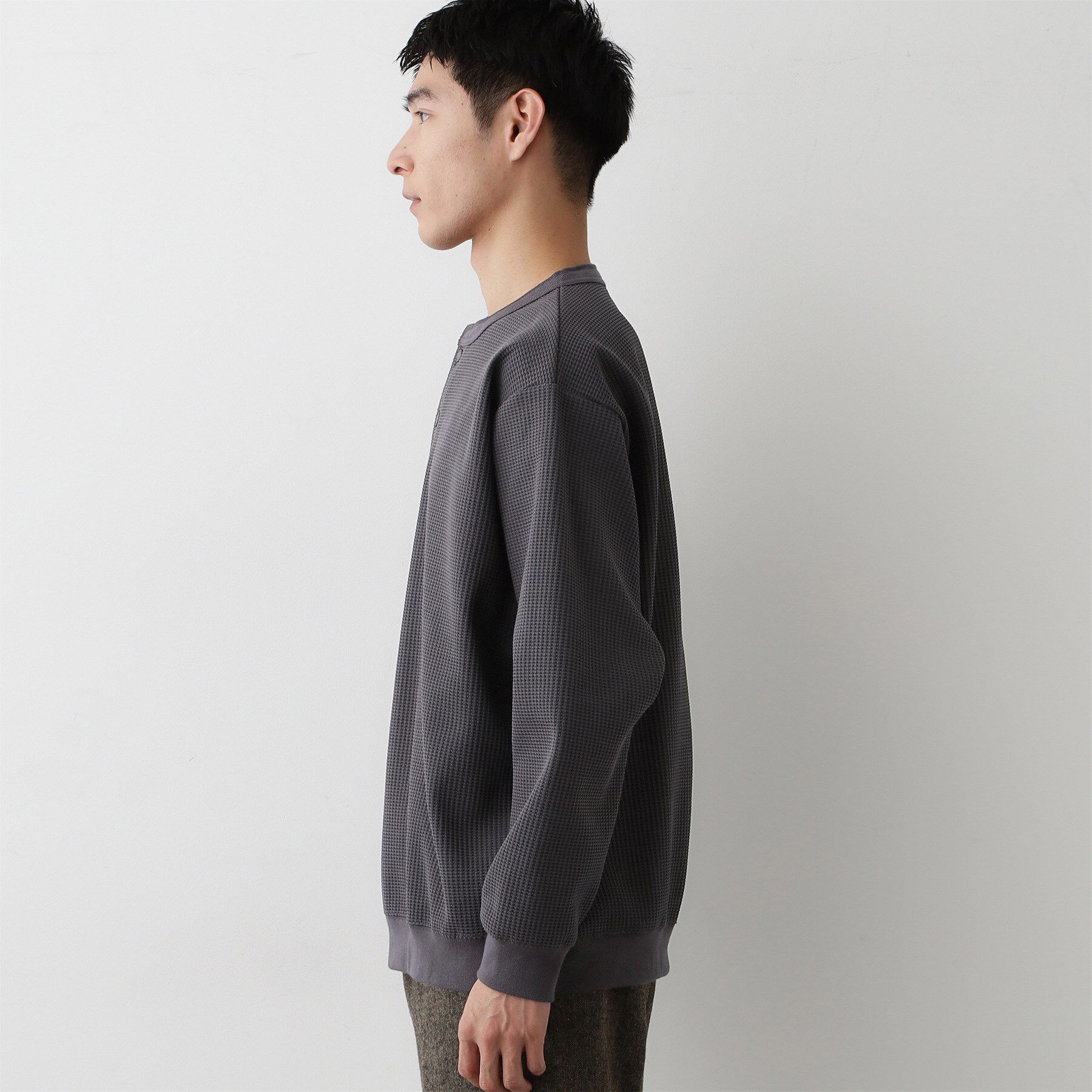 Dessin「【洗える】ソロテックスヘンリーネック」|Tシャツ・カットソー|