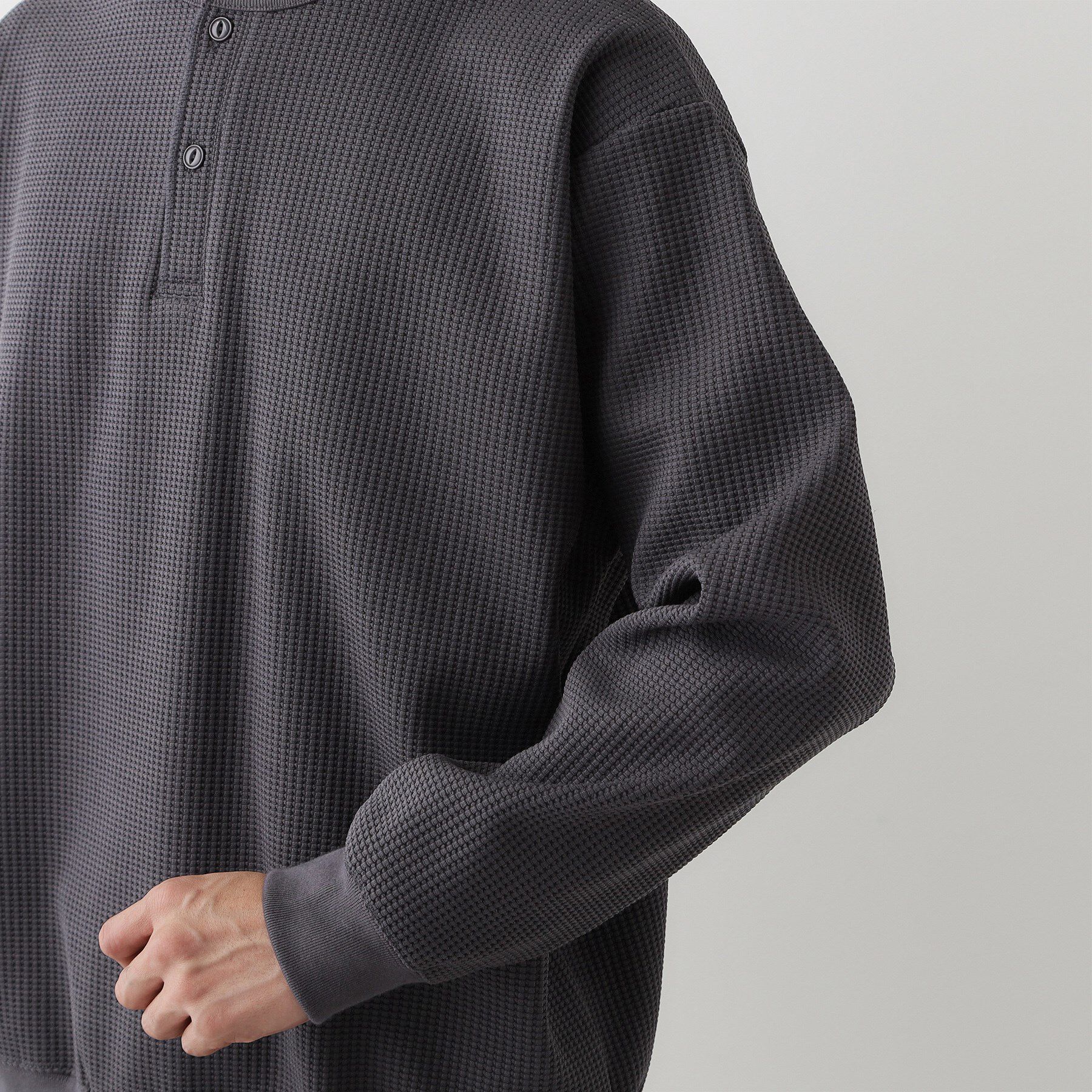 Dessin「【洗える】ソロテックスヘンリーネック」|Tシャツ・カットソー|