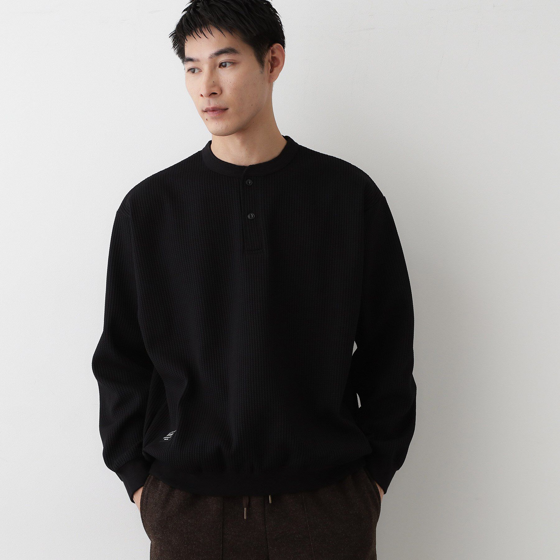 Dessin「【洗える】ソロテックスヘンリーネック」|Tシャツ・カットソー|