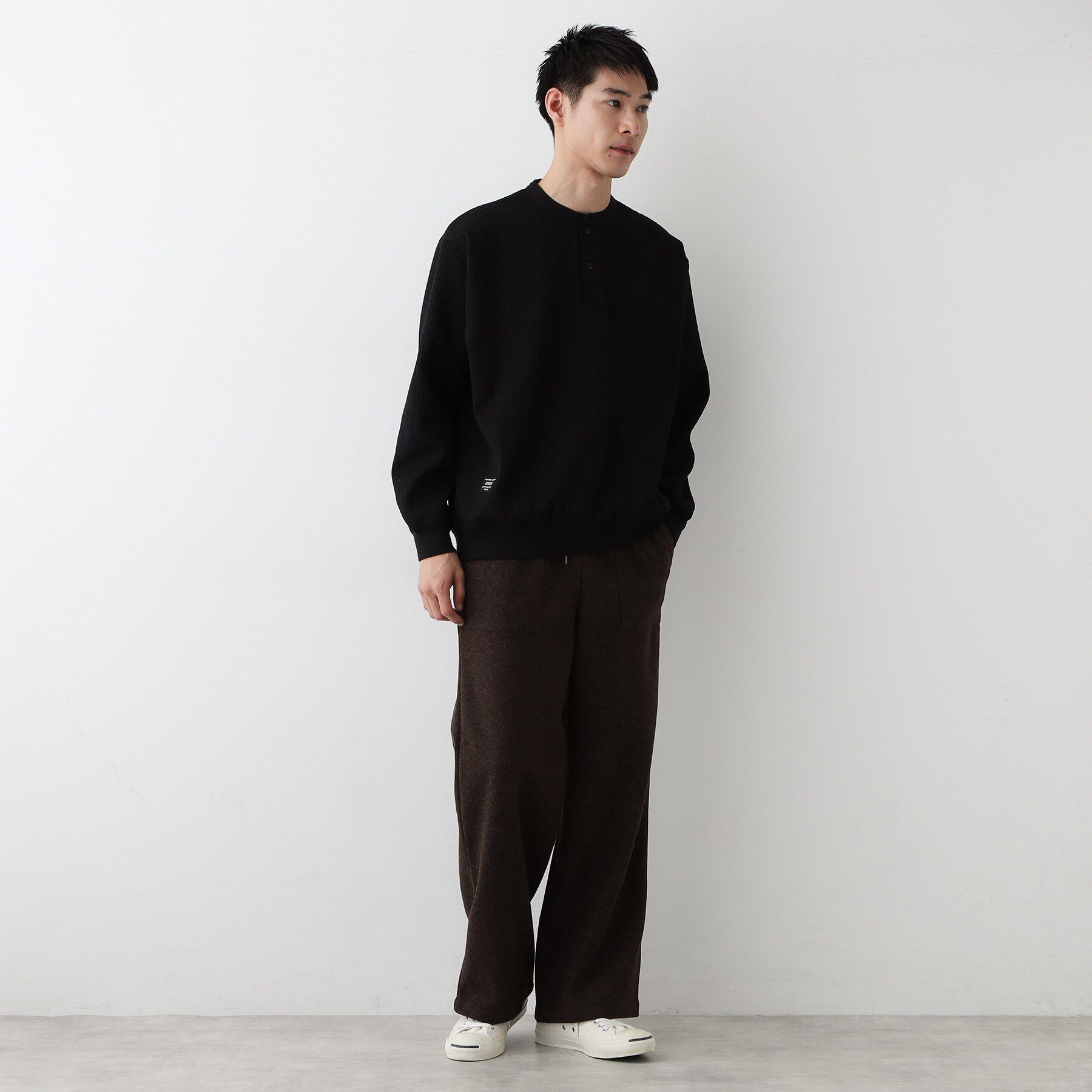 Dessin「【洗える】ソロテックスヘンリーネック」|Tシャツ・カットソー|