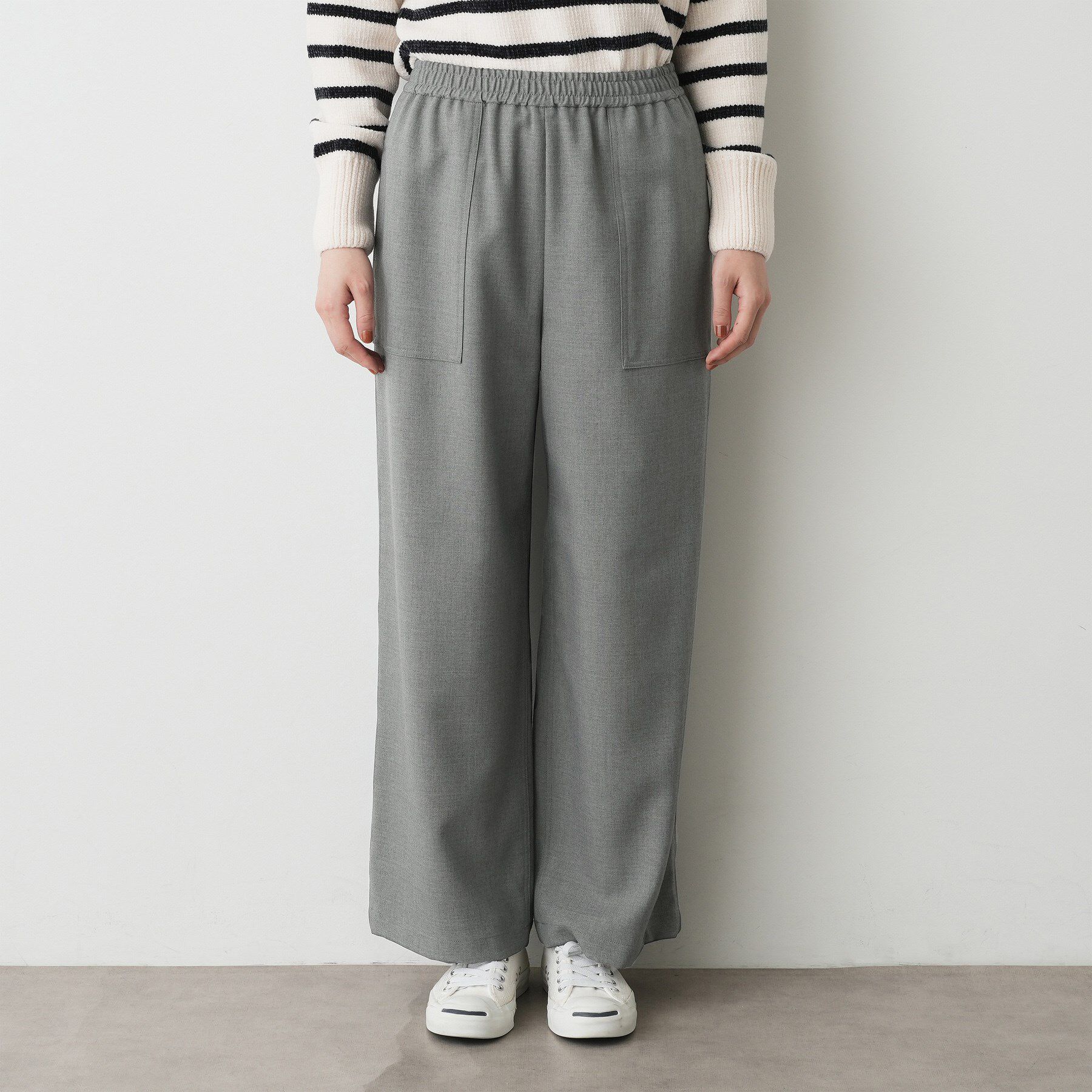 Dessin「【裏地付き/洗える】コンフォートワイドパンツ」|その他|