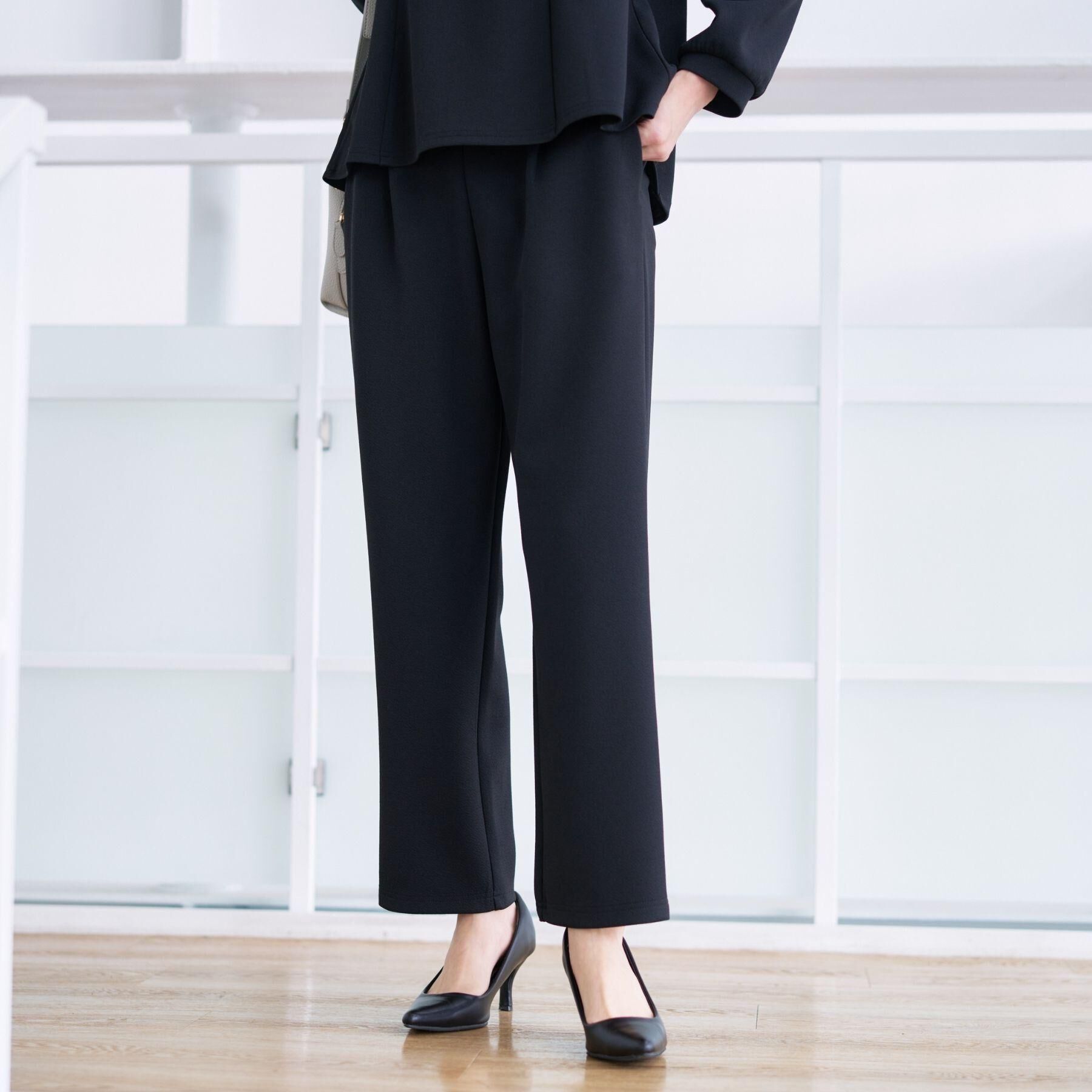 Dessin「【入卒/セレモニー/セットアップ可能】ジョーゼットパンツ」|その他|ブラック(019)