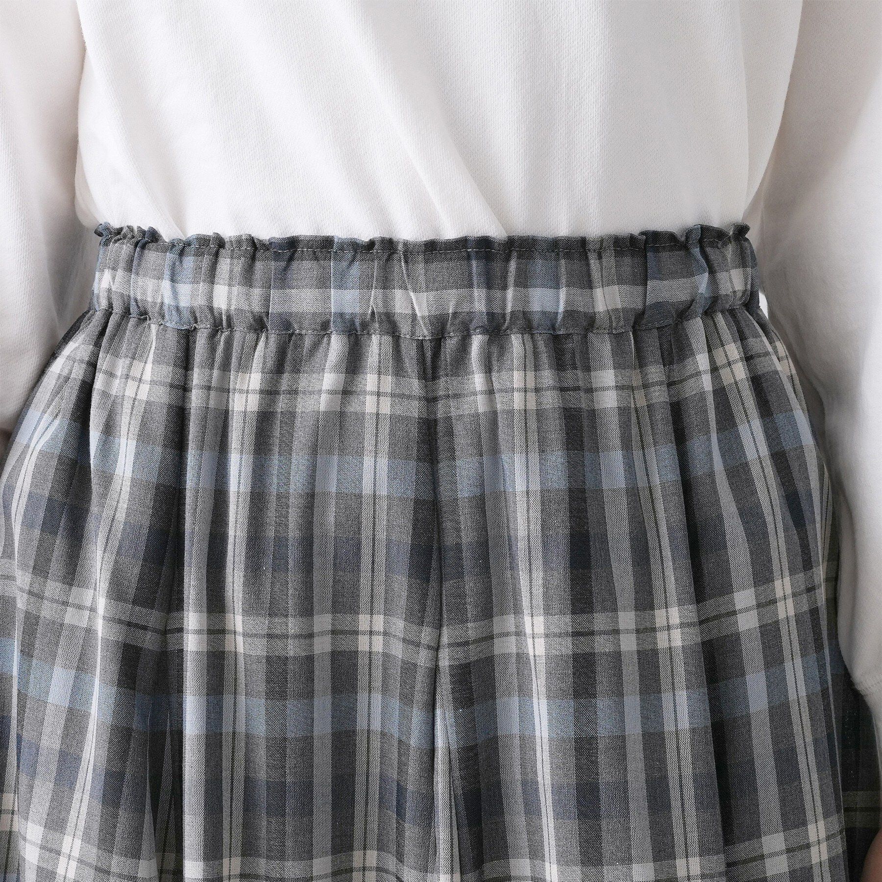 Dessin「【ウエストゴム/洗える】映えチェック柄スカート」|スカート|