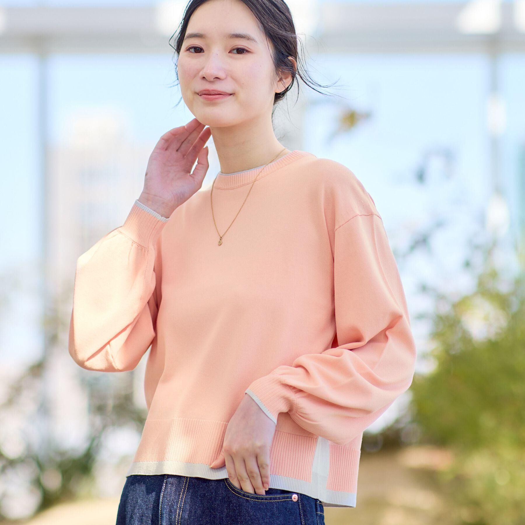 Dessin「【洗える】バイカラーデザインニット」|ニット・セーター|