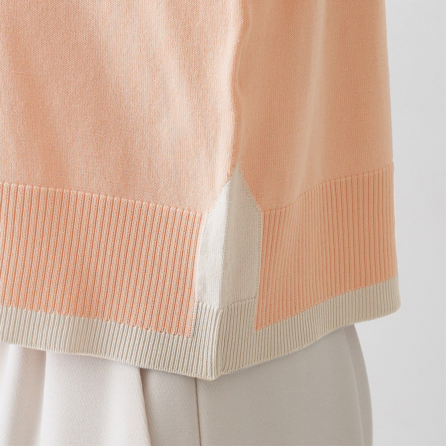 Dessin「【洗える】バイカラーデザインニット」|ニット・セーター|