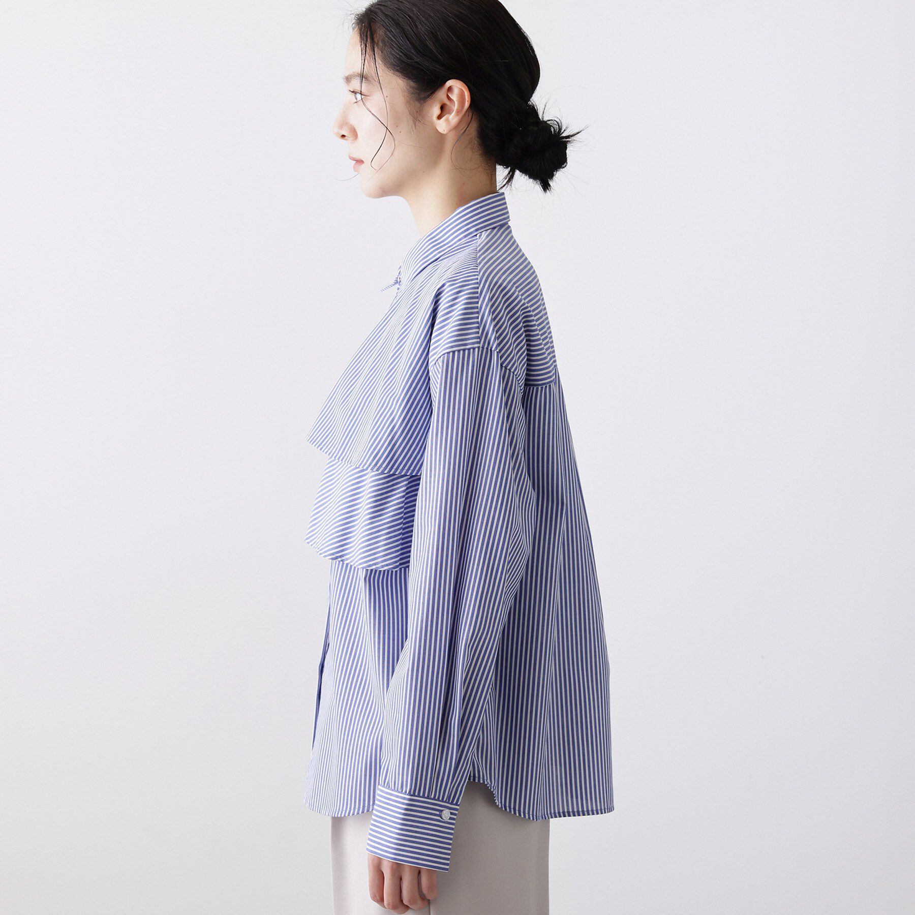 Dessin「【洗える】フリルシャツブラウス」|シャツ・ブラウス|