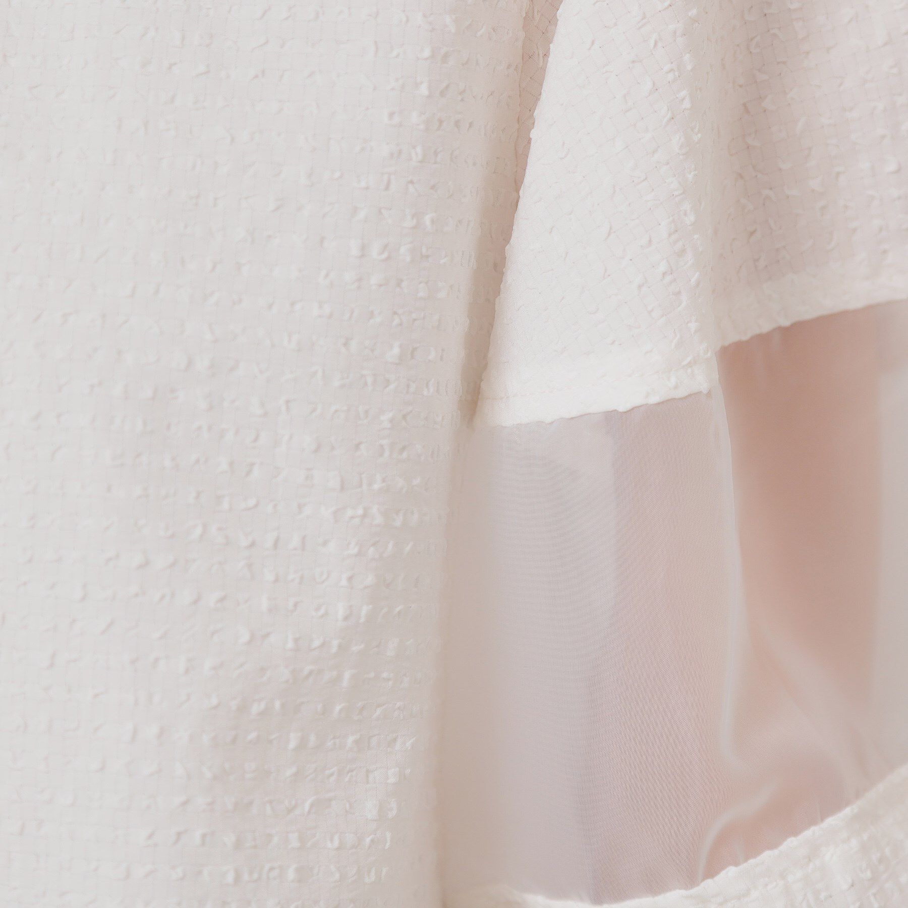 SunaUna「【無地＆ドット／オーガンジー使用】Tブラウス」|シャツ・ブラウス|