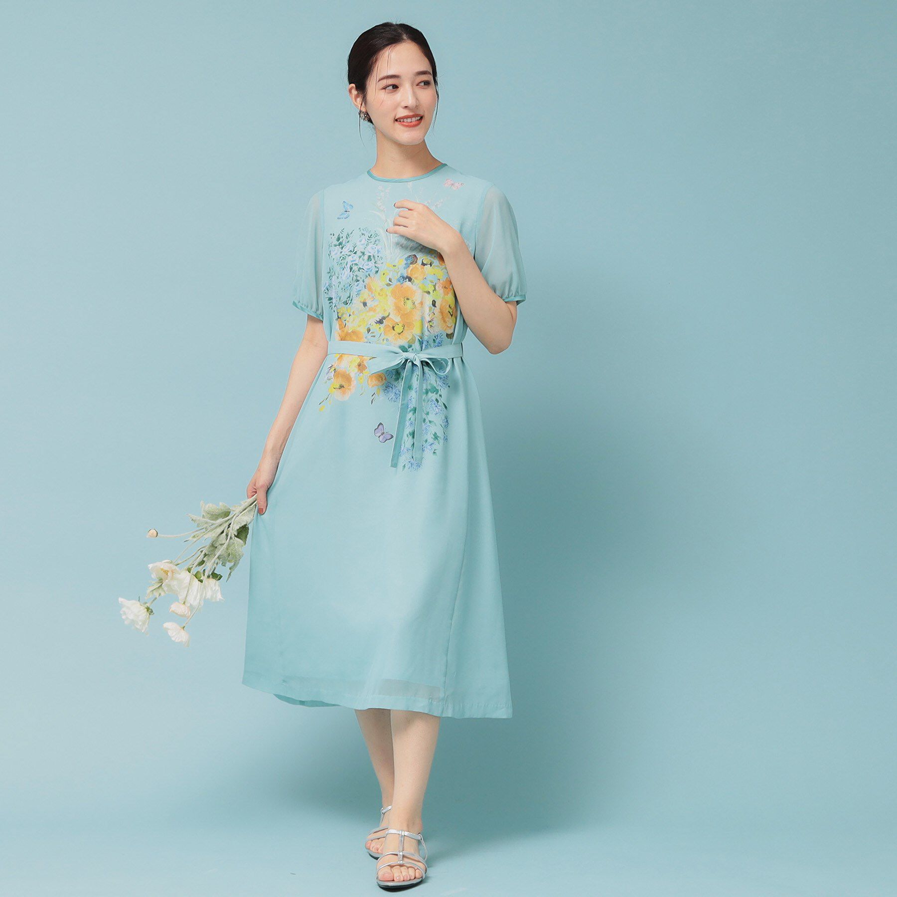 SunaUna「【co creation and yours／SS～L】パネル柄ワンピース」|ワンピース|