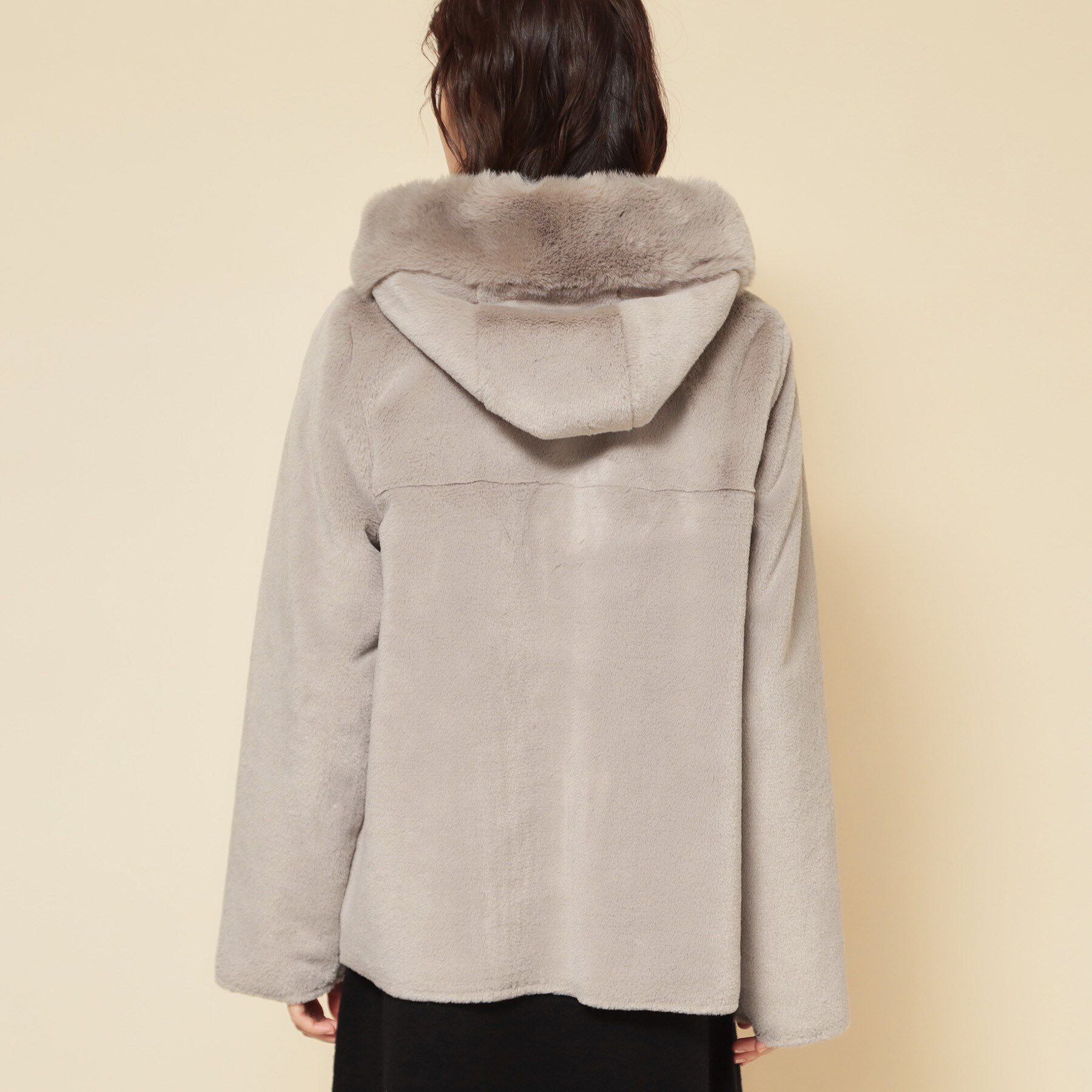 SunaUna「【冬を彩る異素材フェイクファーアウター】」|ブルゾン・スタジャン|