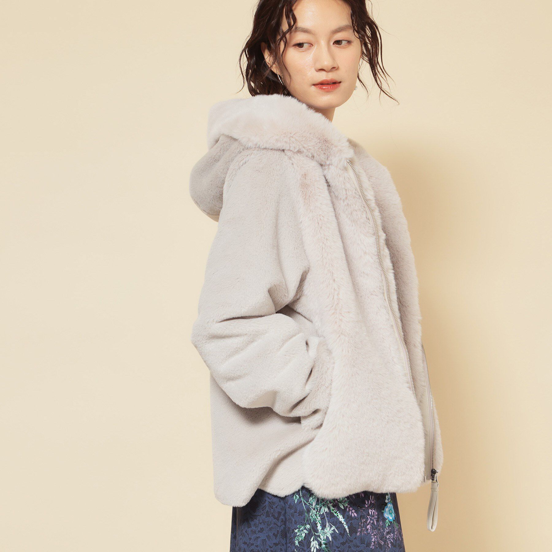 SunaUna「【冬を彩る異素材フェイクファーアウター】」|ブルゾン・スタジャン|