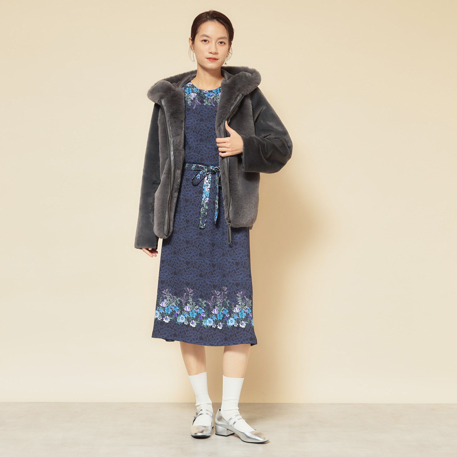 SunaUna「【冬を彩る異素材フェイクファーアウター】」|ブルゾン・スタジャン|