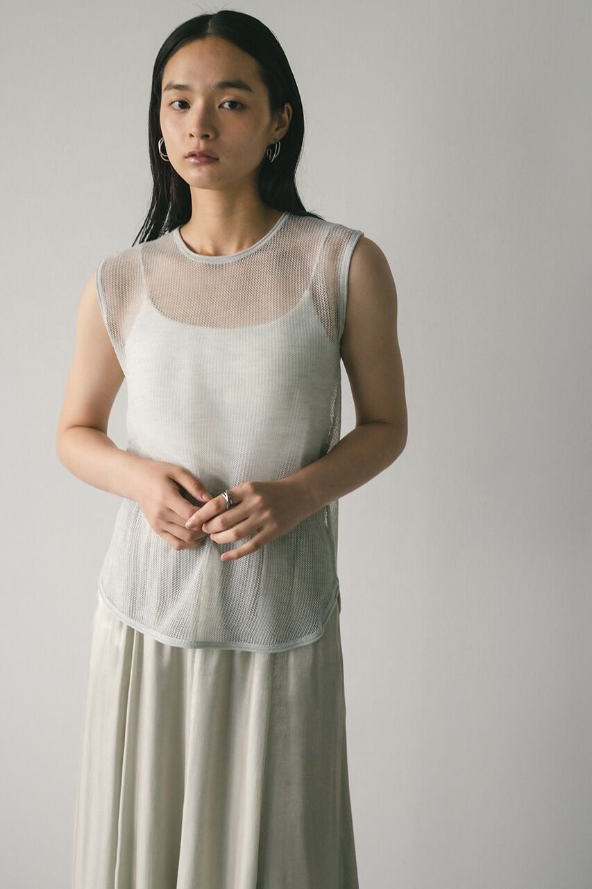 STYLEMIXER「メッシュクロシェタンク」|タンクトップ|