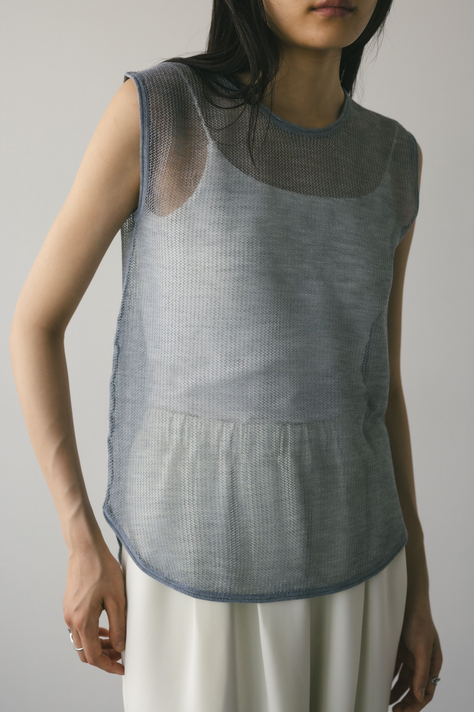 STYLEMIXER「メッシュクロシェタンク」|タンクトップ|
