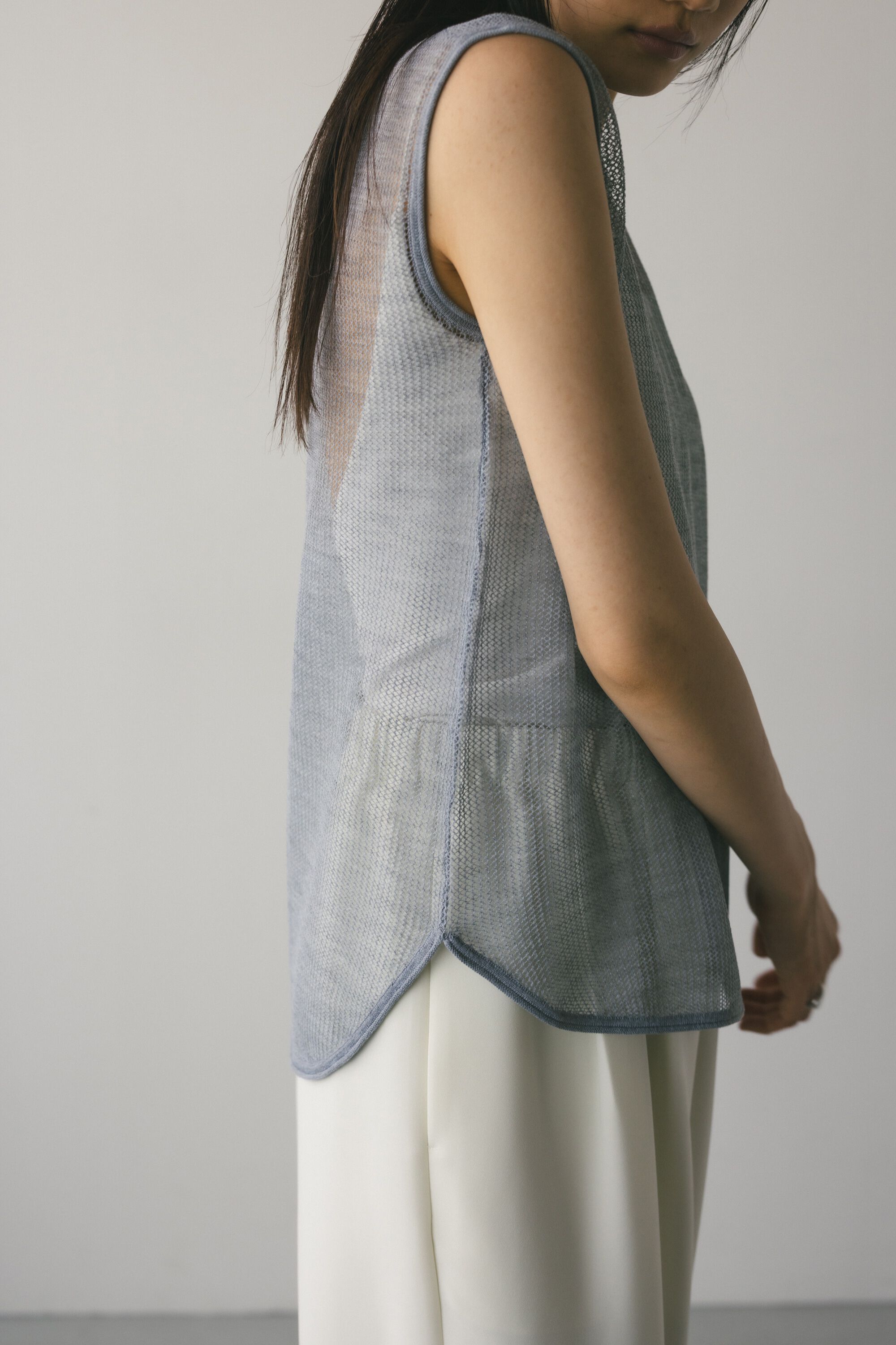 STYLEMIXER「メッシュクロシェタンク」|タンクトップ|