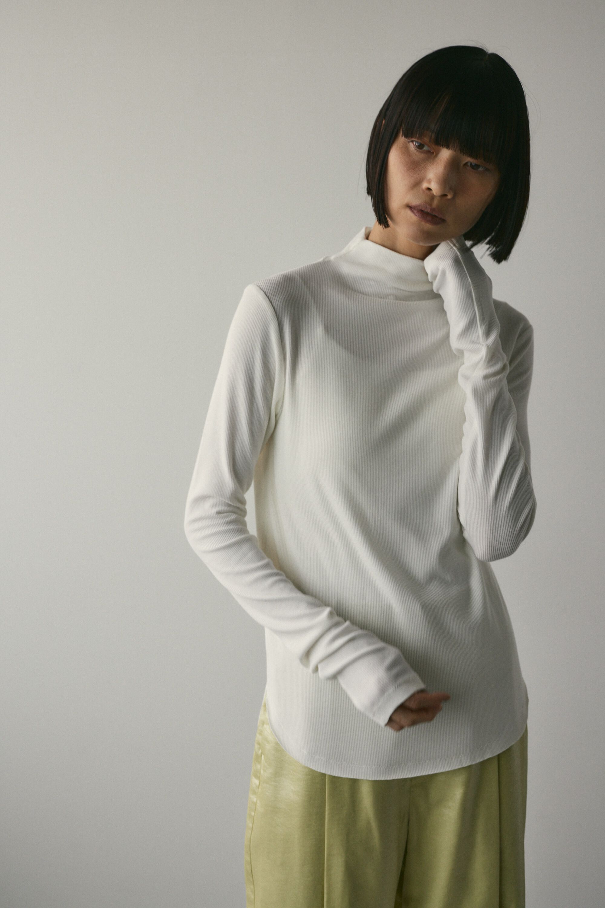 STYLEMIXER「ソフトリブハイネックトップ」|Tシャツ・カットソー|