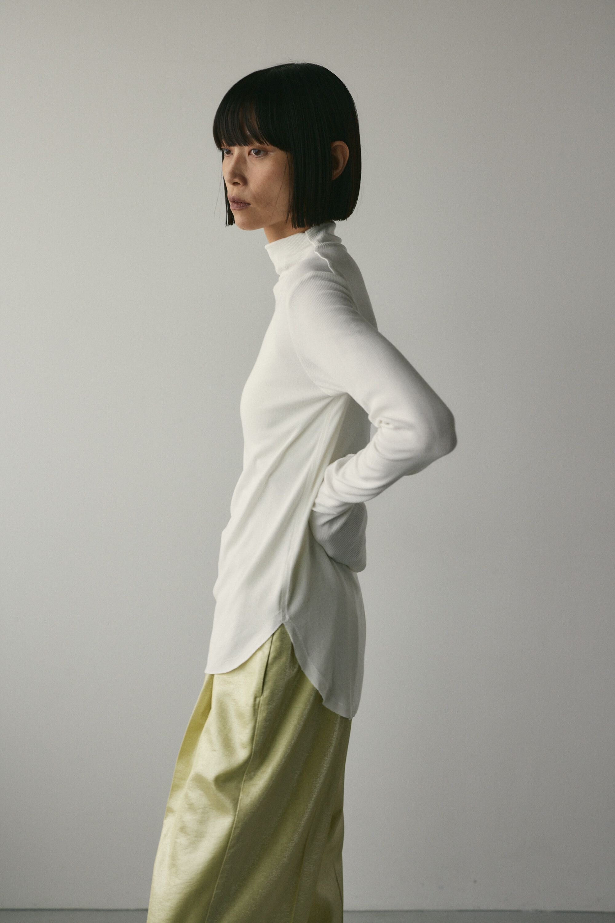 STYLEMIXER「ソフトリブハイネックトップ」|Tシャツ・カットソー|