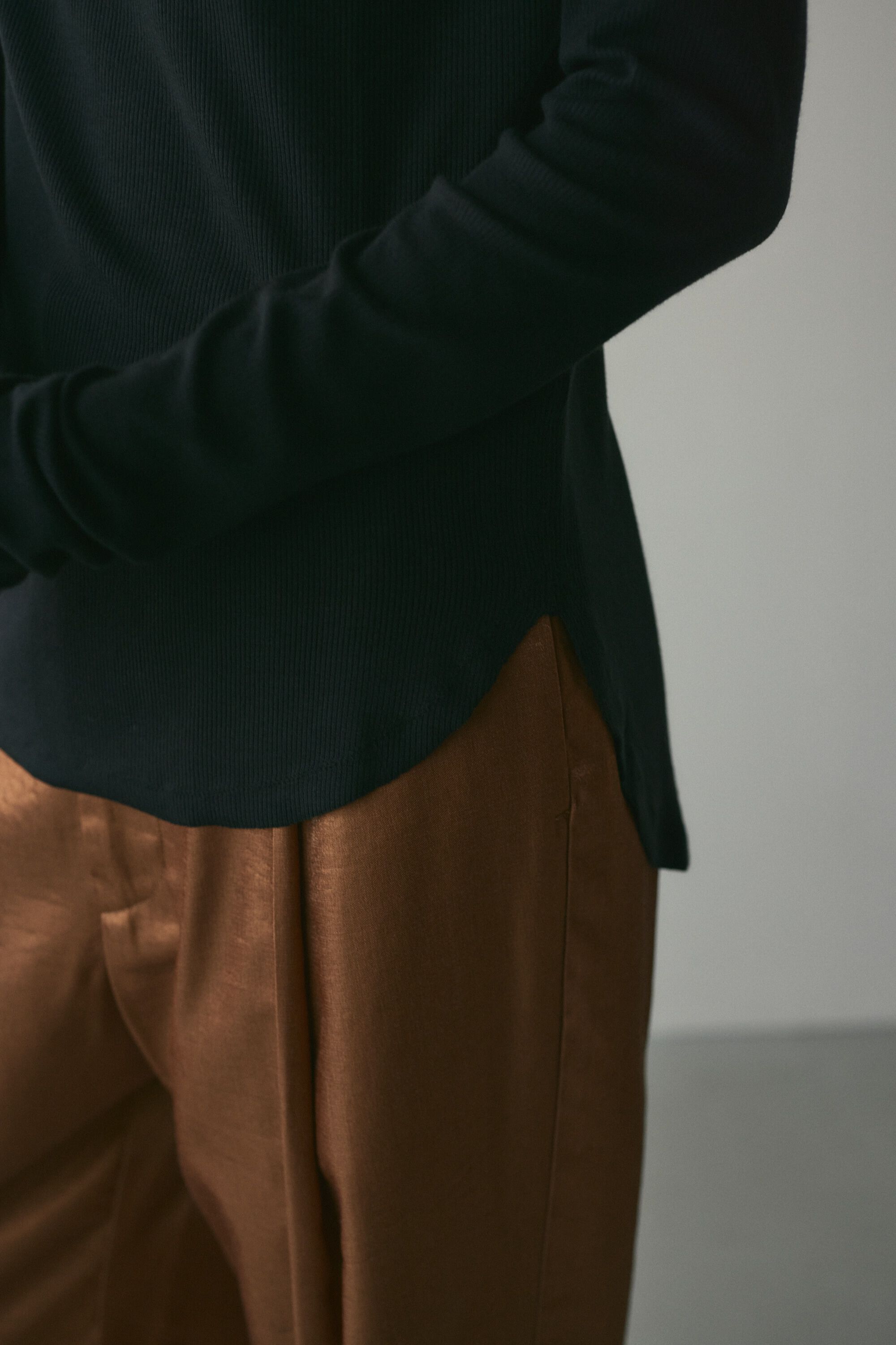 STYLEMIXER「ソフトリブハイネックトップ」|Tシャツ・カットソー|