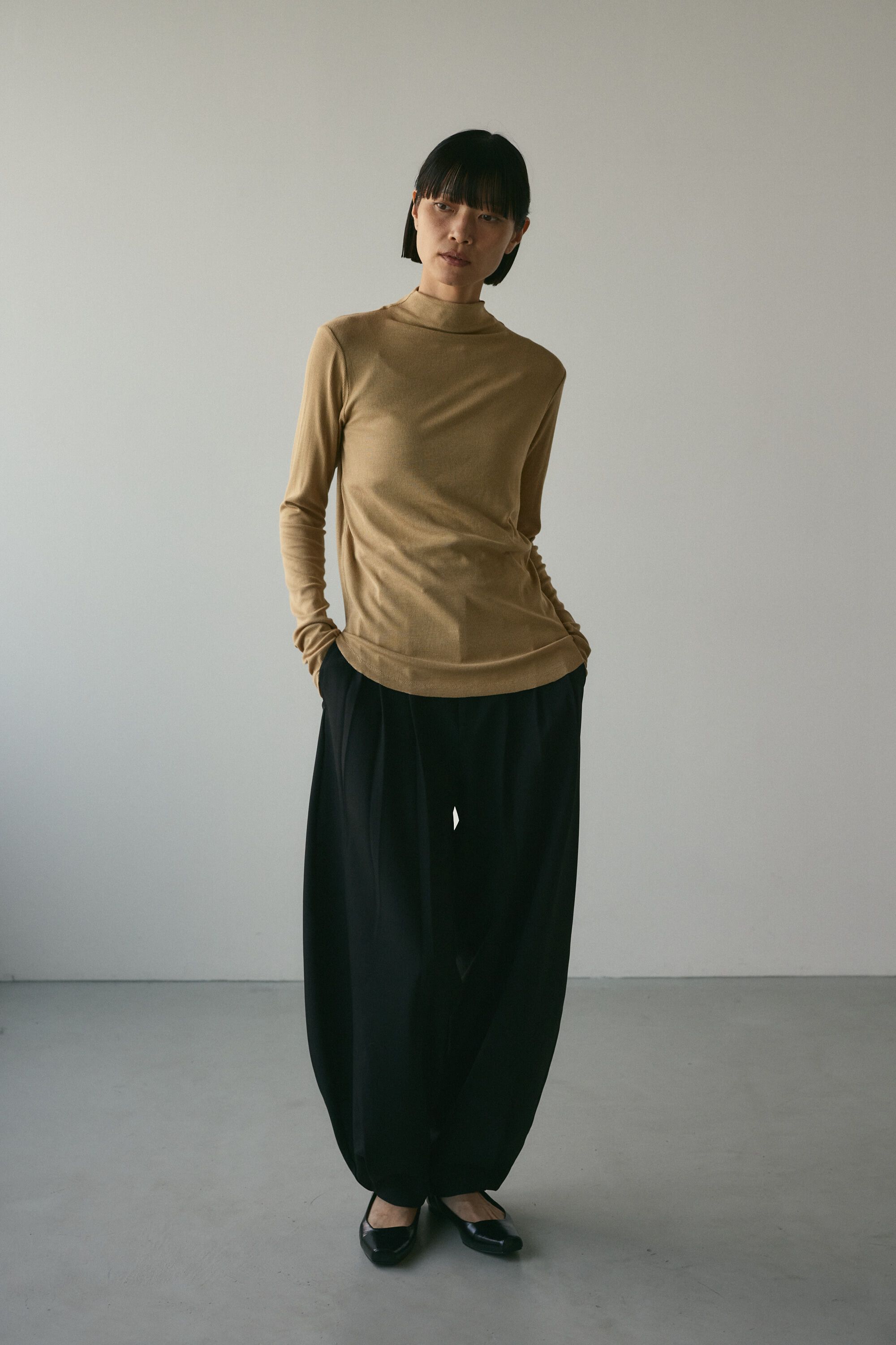 STYLEMIXER「ソフトリブハイネックトップ」|Tシャツ・カットソー|