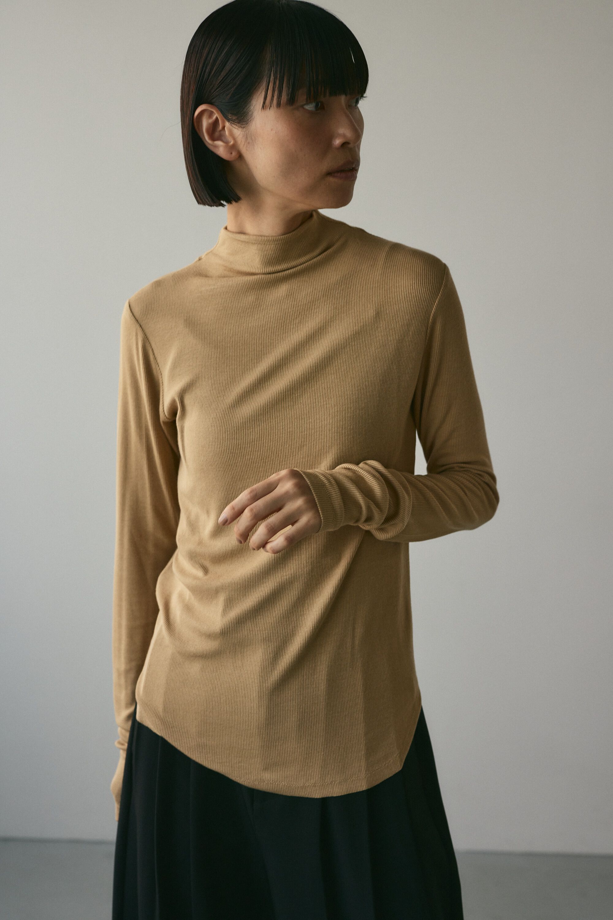 STYLEMIXER「ソフトリブハイネックトップ」|Tシャツ・カットソー|