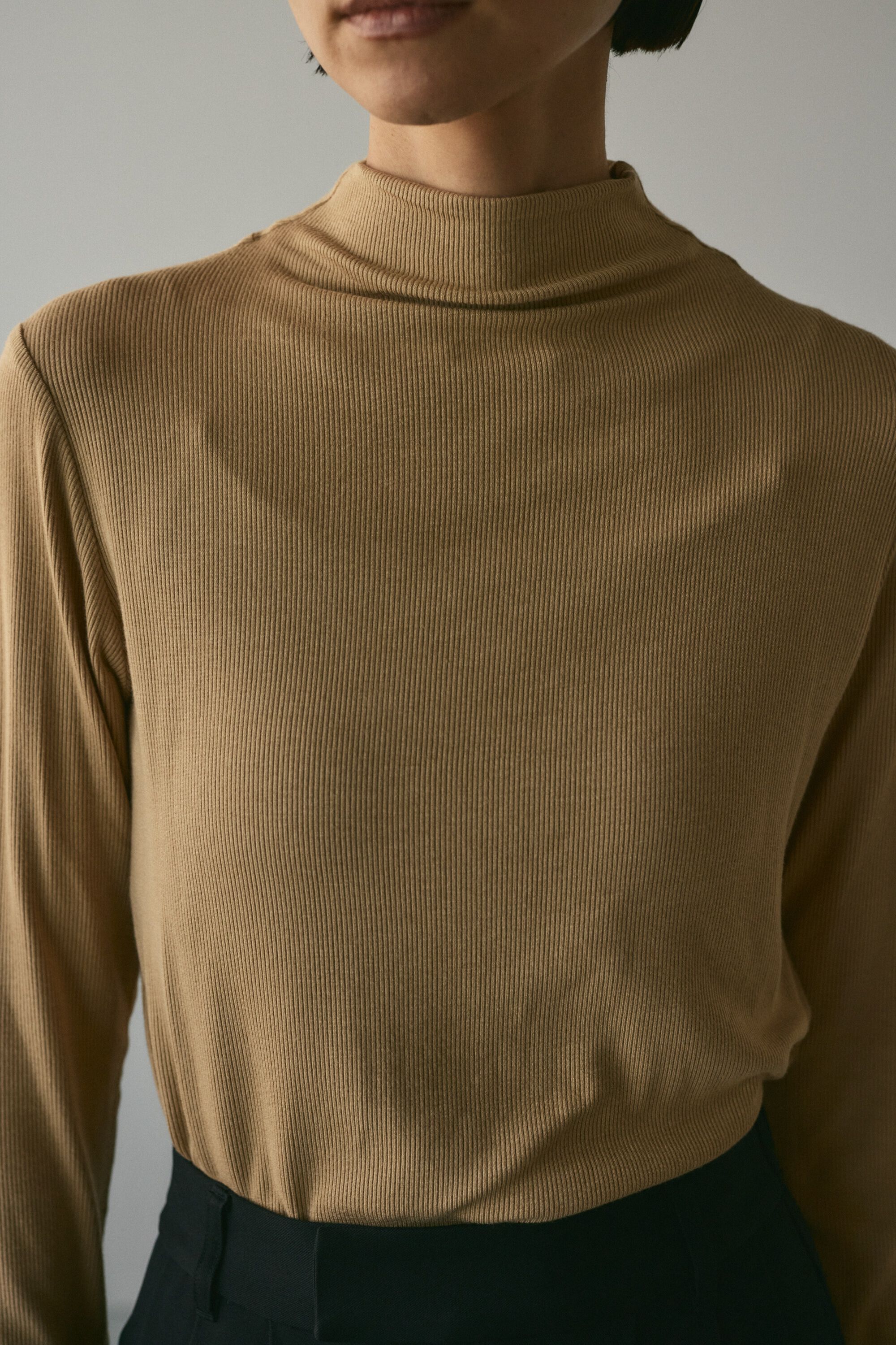 STYLEMIXER「ソフトリブハイネックトップ」|Tシャツ・カットソー|