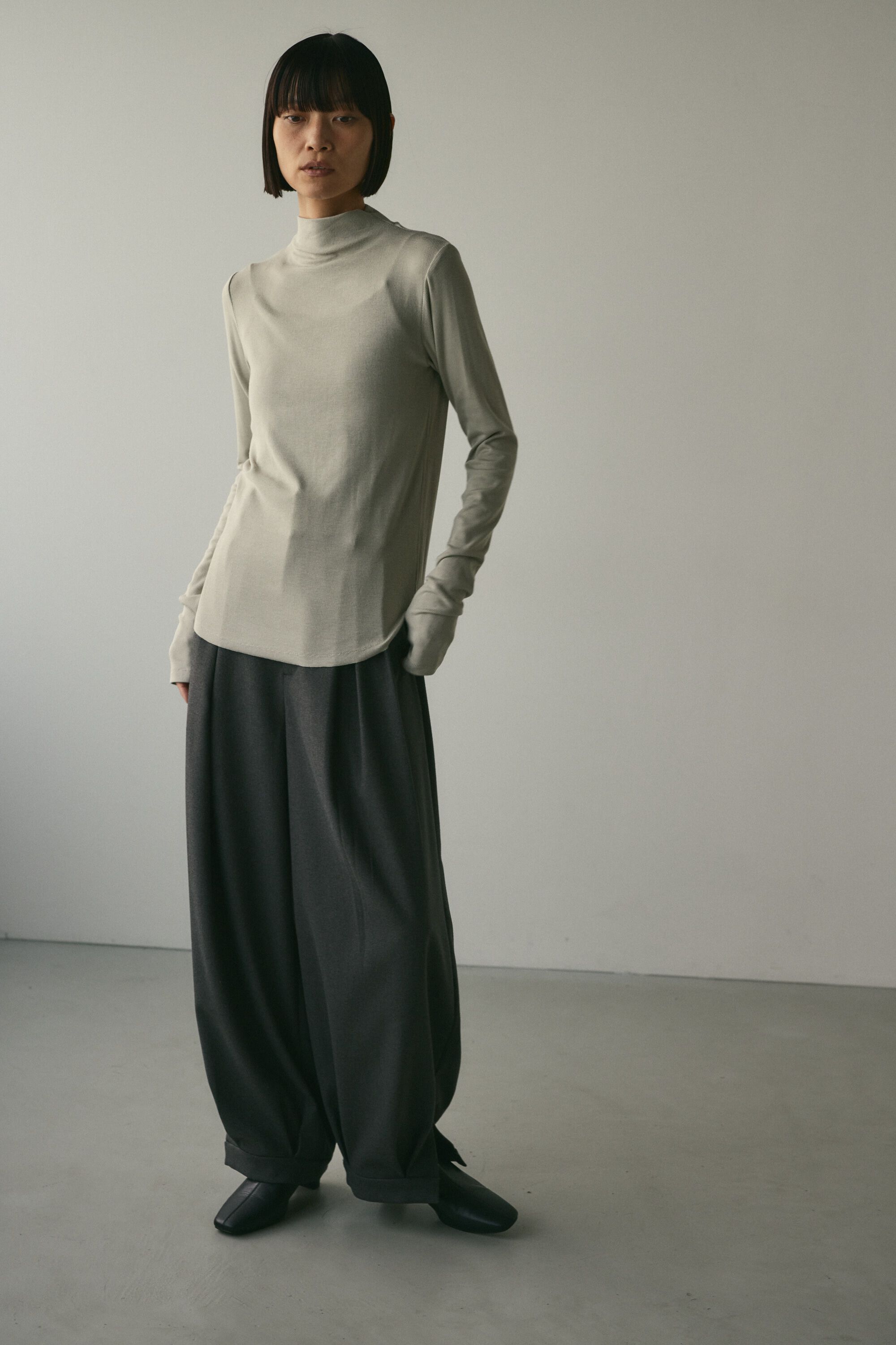 STYLEMIXER「ソフトリブハイネックトップ」|Tシャツ・カットソー|