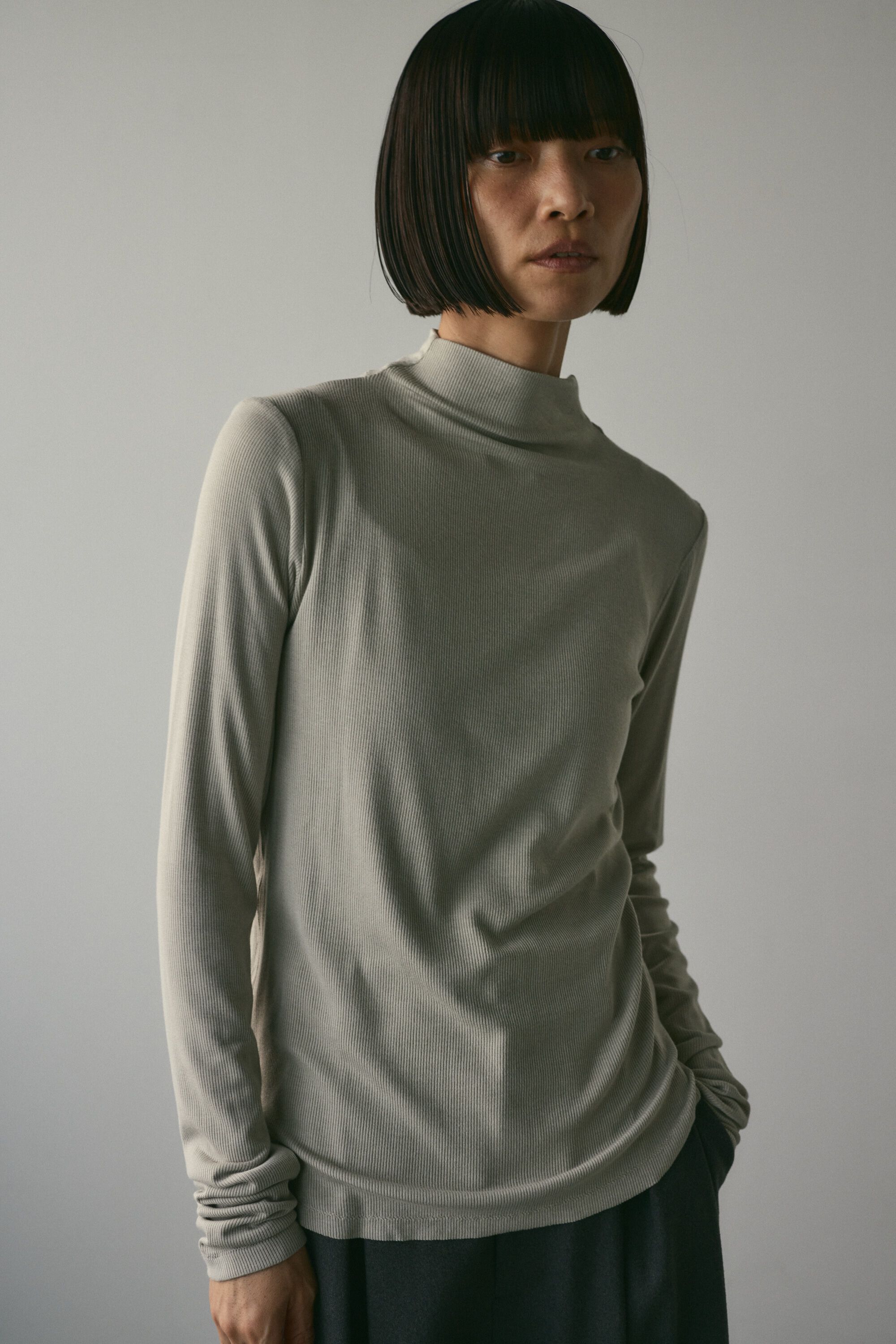 STYLEMIXER「ソフトリブハイネックトップ」|Tシャツ・カットソー|