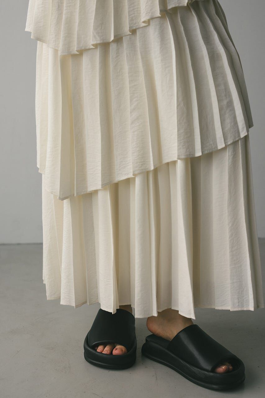 STYLEMIXER「プリーツティアードスカート」|スカート|