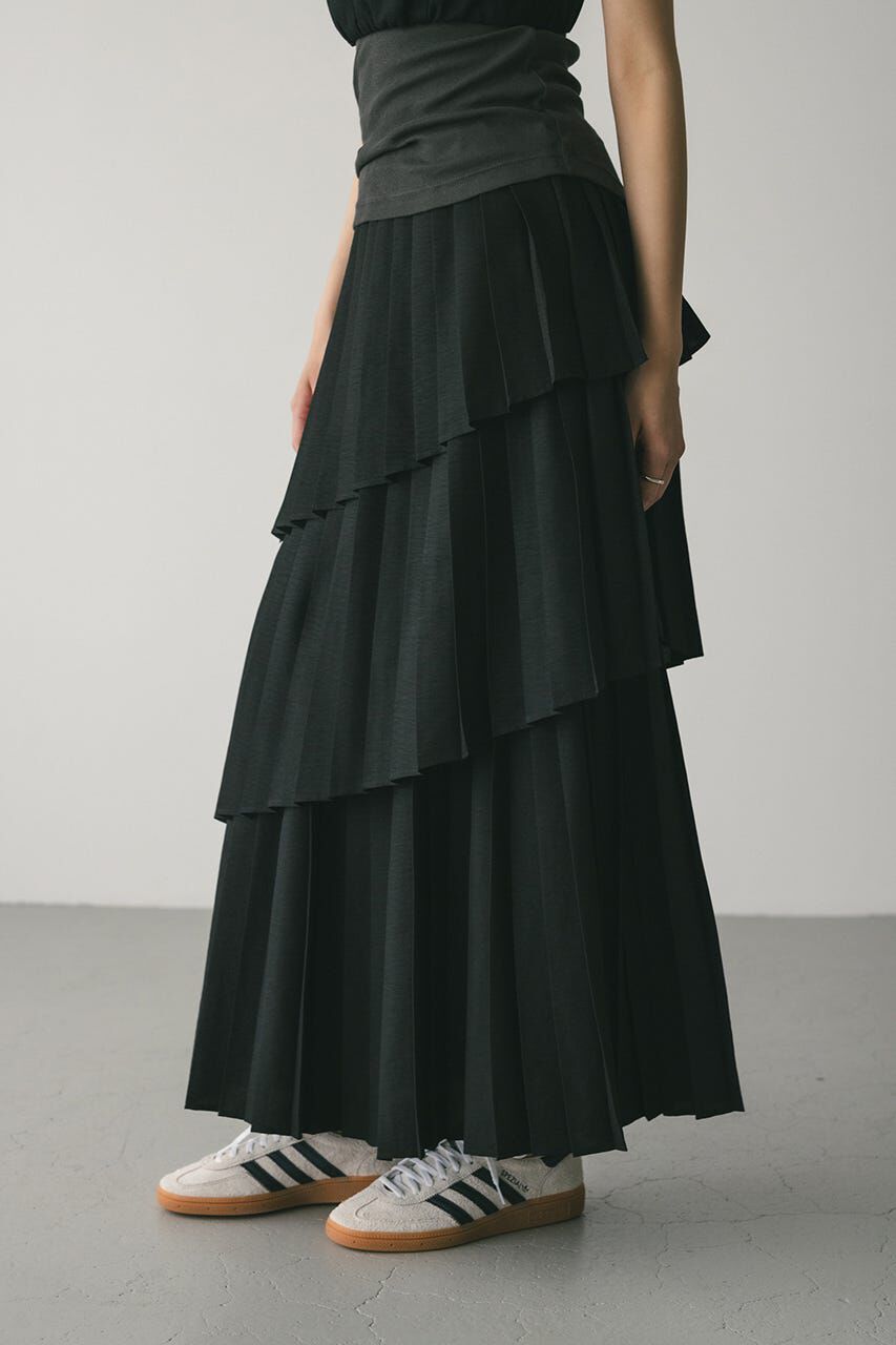STYLEMIXER「プリーツティアードスカート」|スカート|
