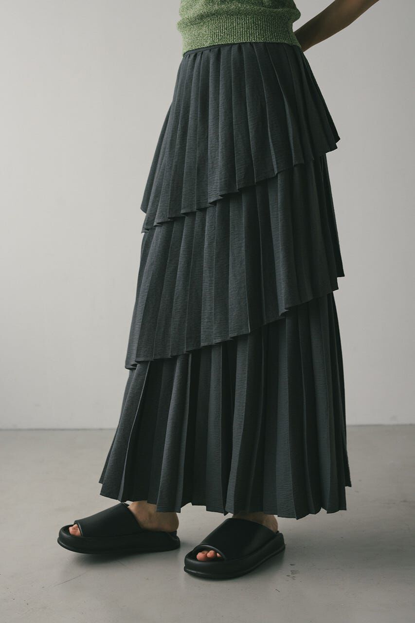 STYLEMIXER「プリーツティアードスカート」|スカート|