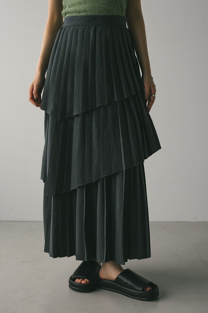 STYLEMIXER「プリーツティアードスカート」|スカート|