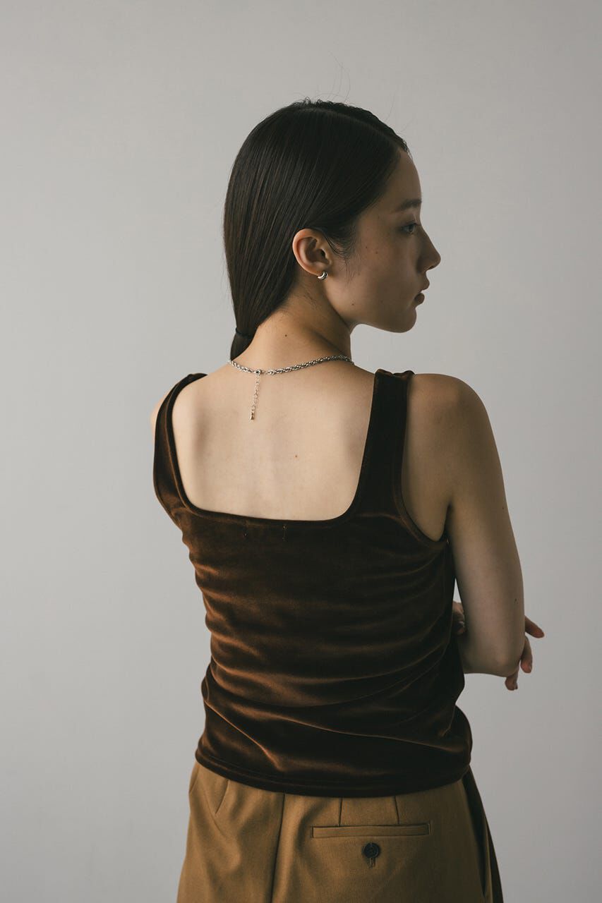 STYLEMIXER「ベロアタンクトップ」|タンクトップ|