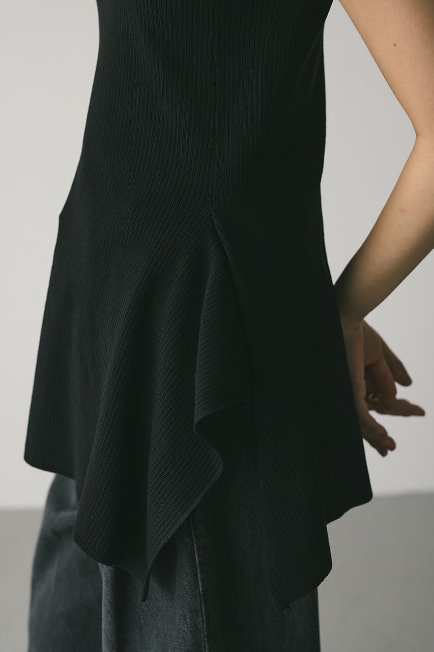 STYLEMIXER「ヘムアシンメトリーニットトップ」|タンクトップ|