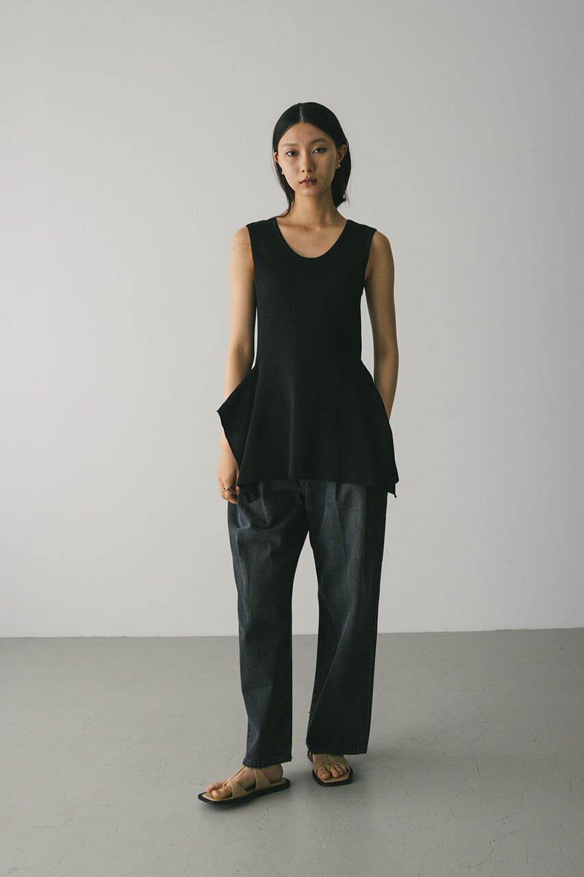 STYLEMIXER「ヘムアシンメトリーニットトップ」|タンクトップ|