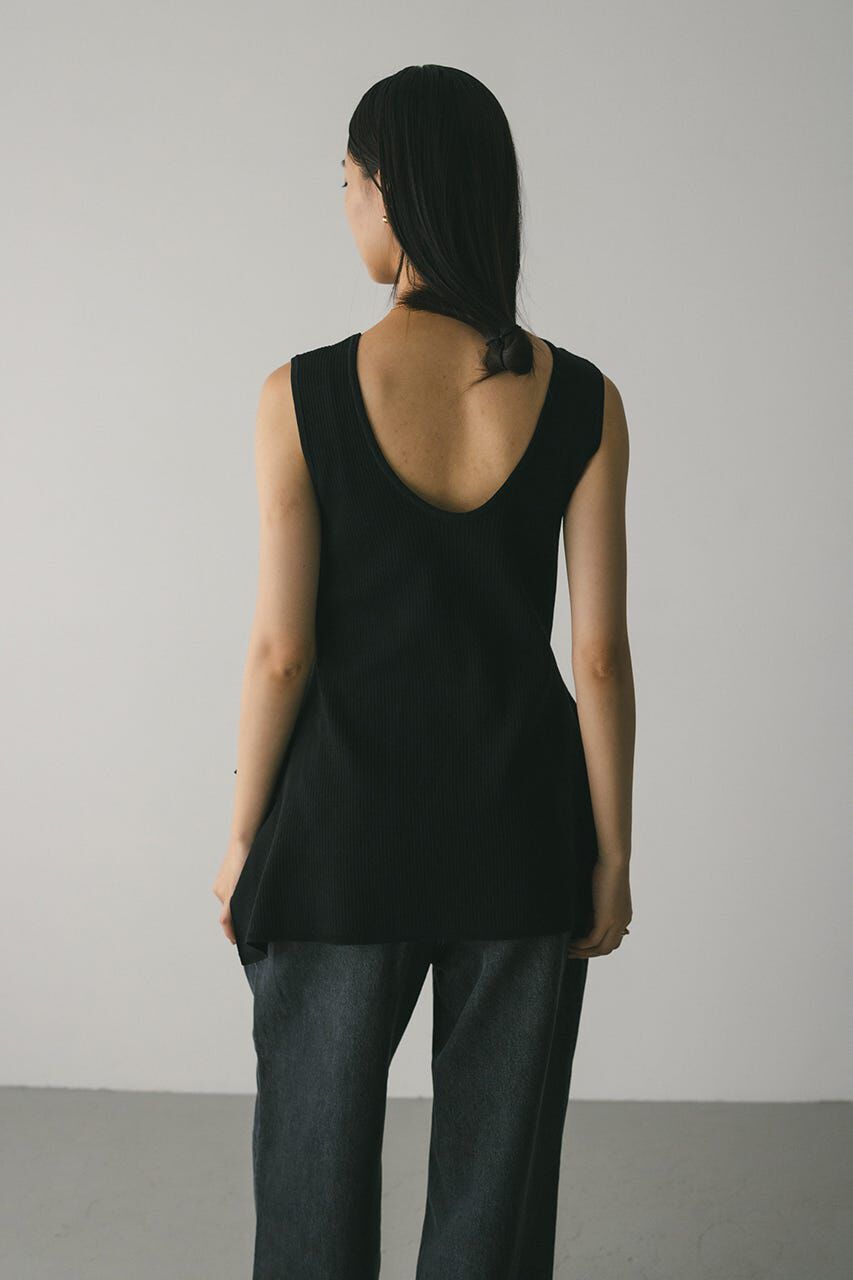 STYLEMIXER「ヘムアシンメトリーニットトップ」|タンクトップ|