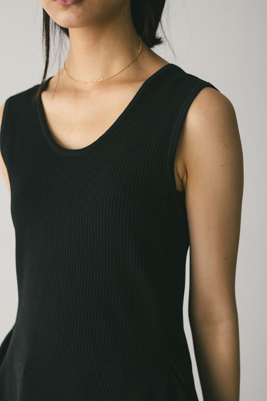 STYLEMIXER「ヘムアシンメトリーニットトップ」|タンクトップ|