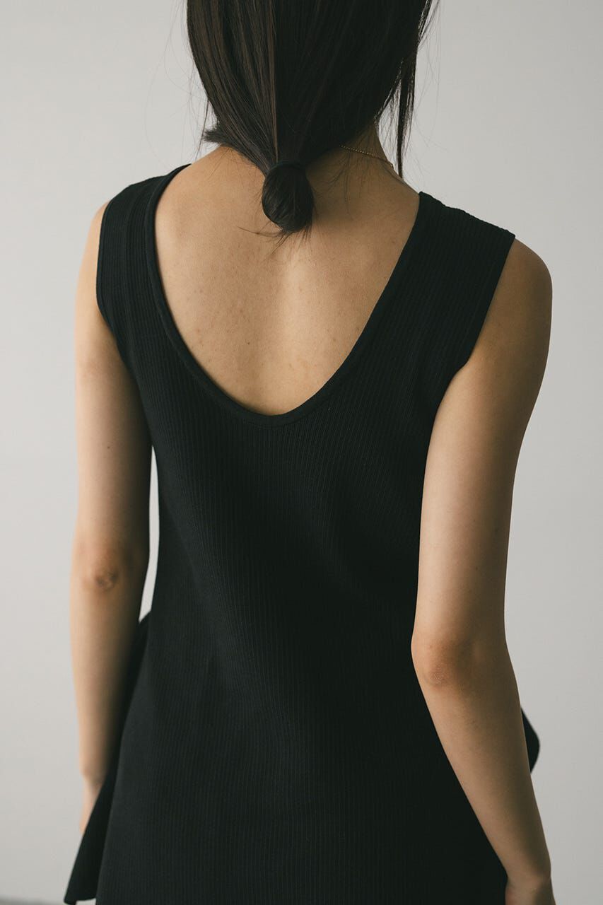 STYLEMIXER「ヘムアシンメトリーニットトップ」|タンクトップ|