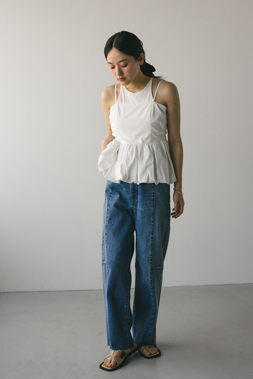 STYLEMIXER「ペプラムキャミトップ」|チューブトップ|