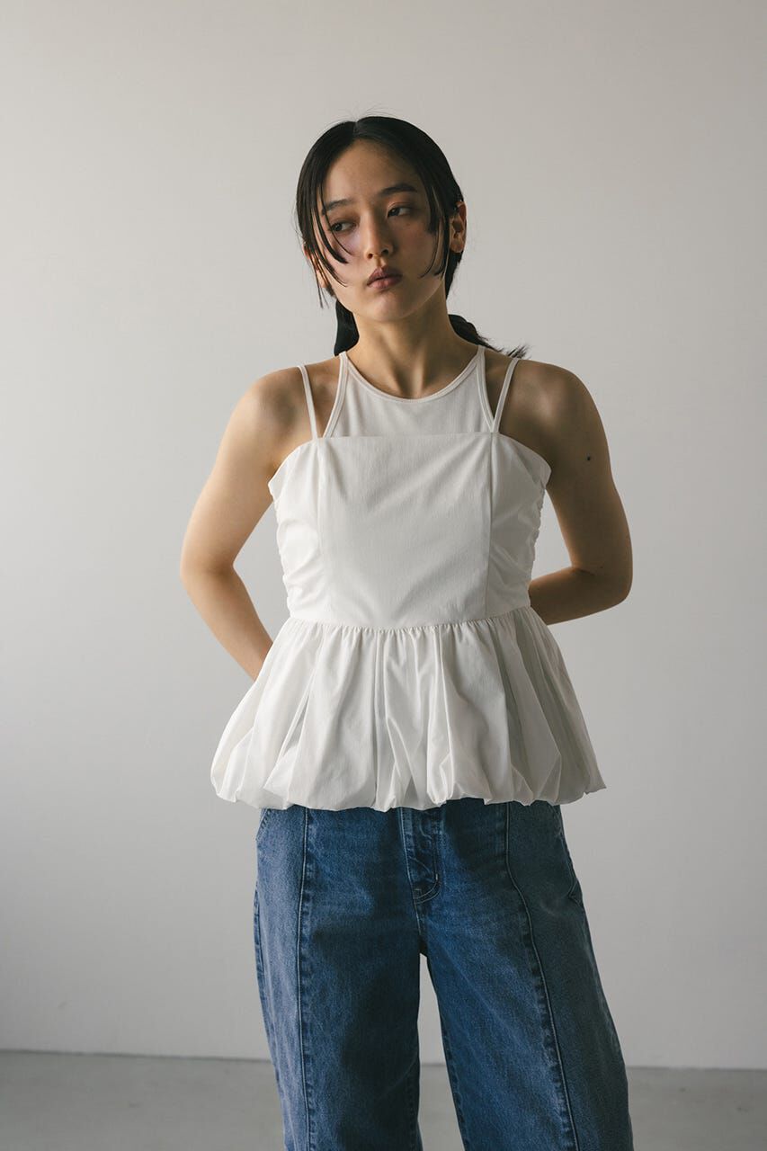 STYLEMIXER「ペプラムキャミトップ」|チューブトップ|