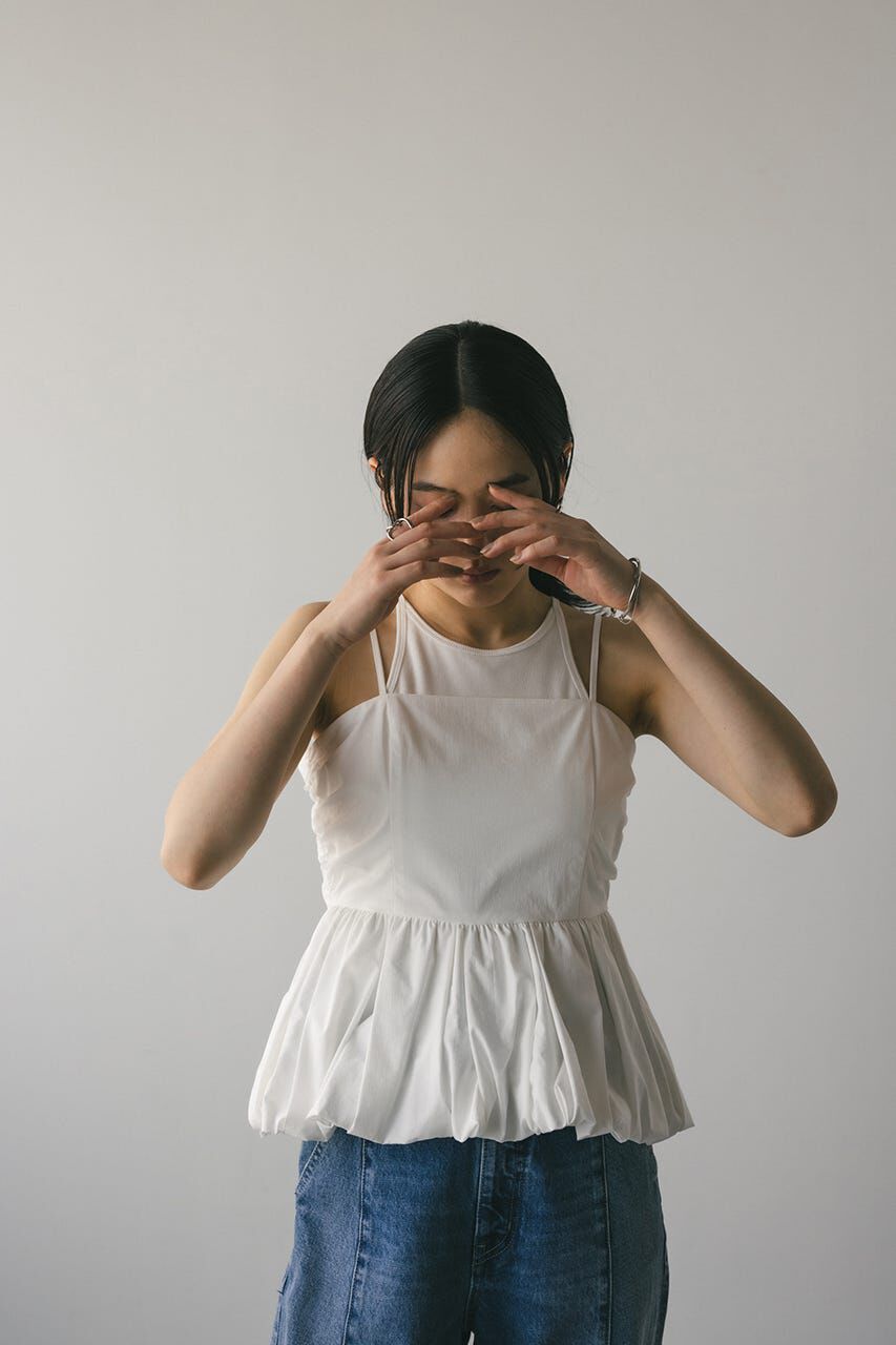 STYLEMIXER「ペプラムキャミトップ」|チューブトップ|