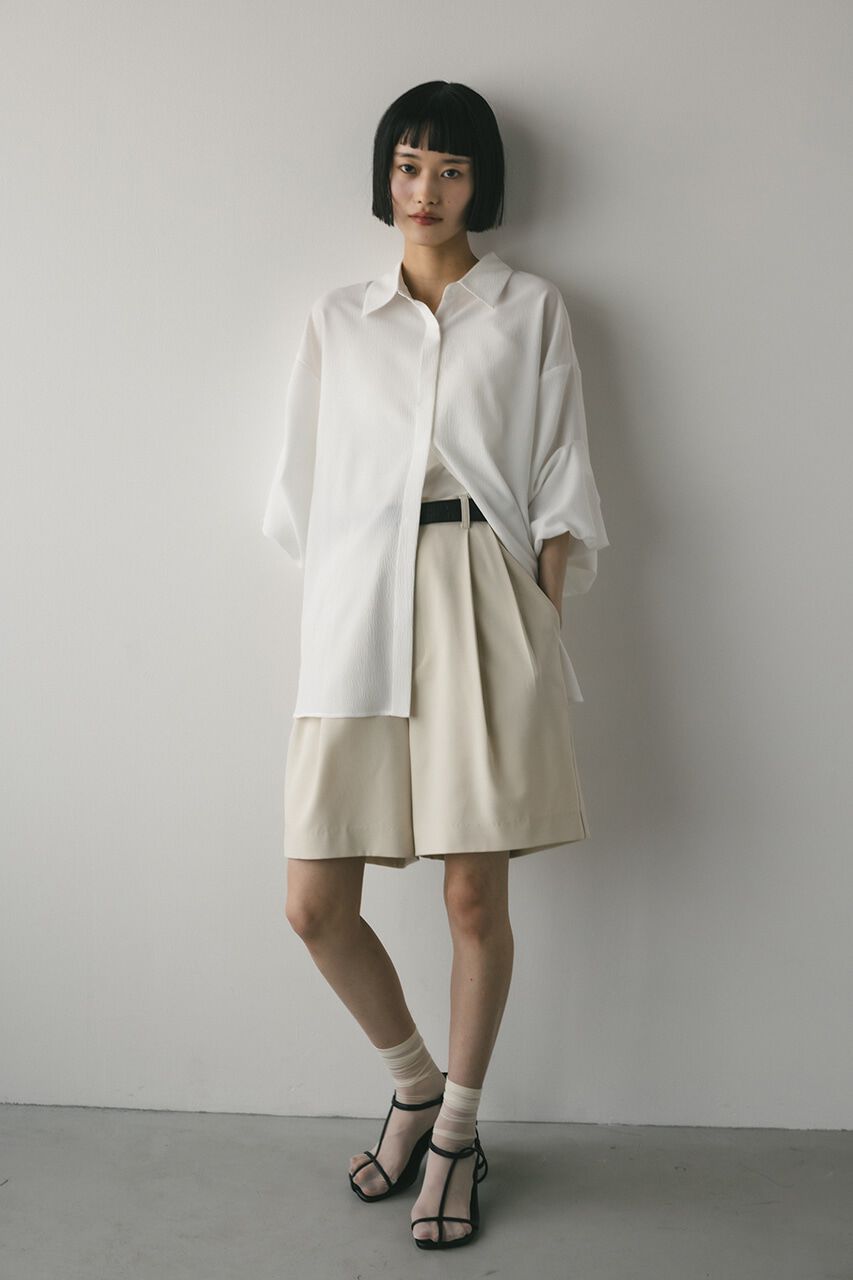 STYLEMIXER「ニュアンスタックスリーブシャツ」|シャツ・ブラウス|WHT