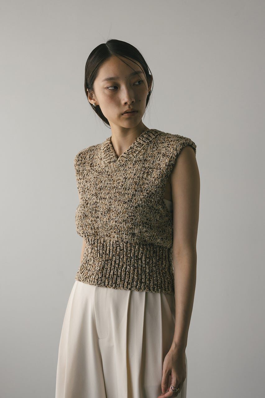 STYLEMIXER「2WAYニットベスト」|タンクトップ|BEG