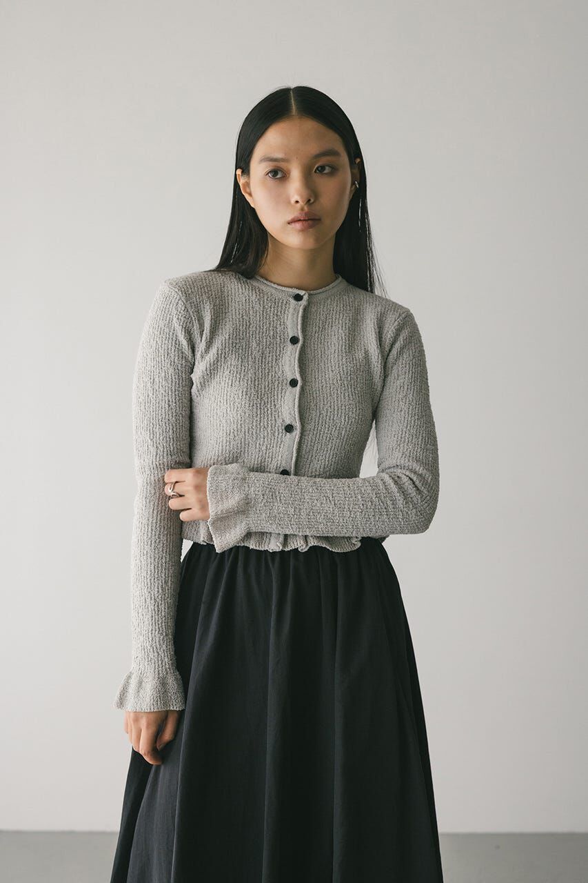 STYLEMIXER「フリルヘムデザインニット」|ニット・セーター|L/GRY1