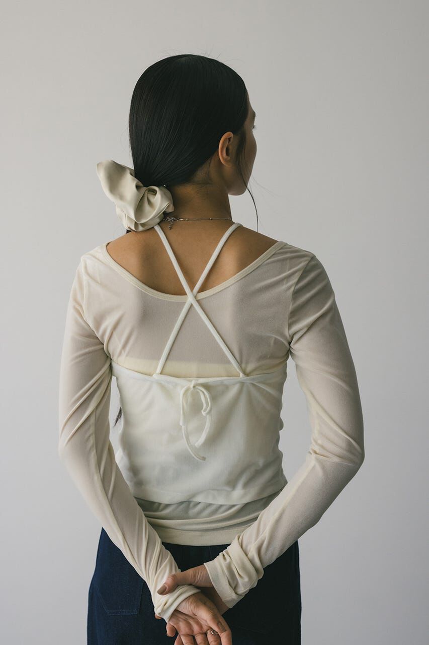 STYLEMIXER「2ピースホルターベロアトップ」|Tシャツ・カットソー|