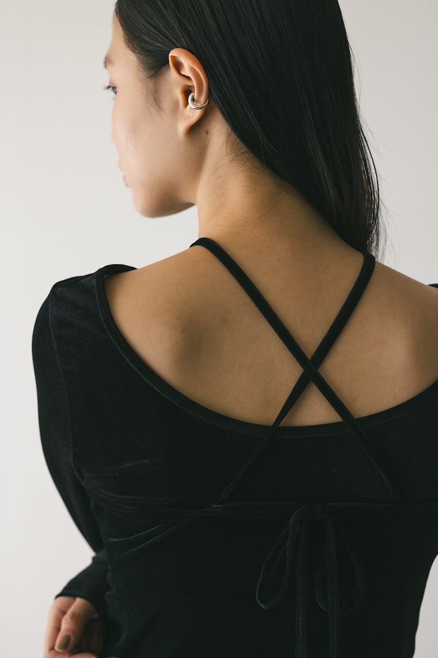 STYLEMIXER「2ピースホルターベロアトップ」|Tシャツ・カットソー|