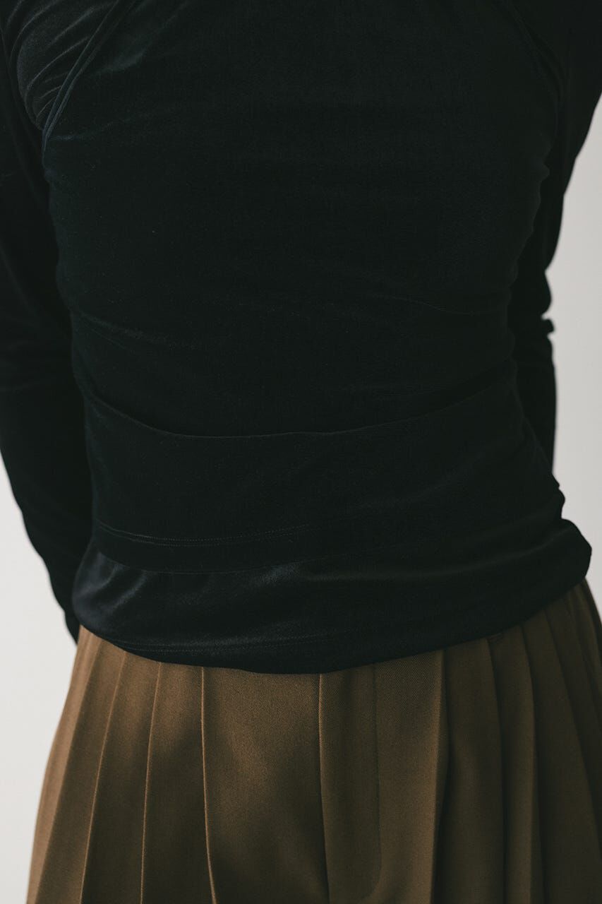 STYLEMIXER「2ピースホルターベロアトップ」|Tシャツ・カットソー|